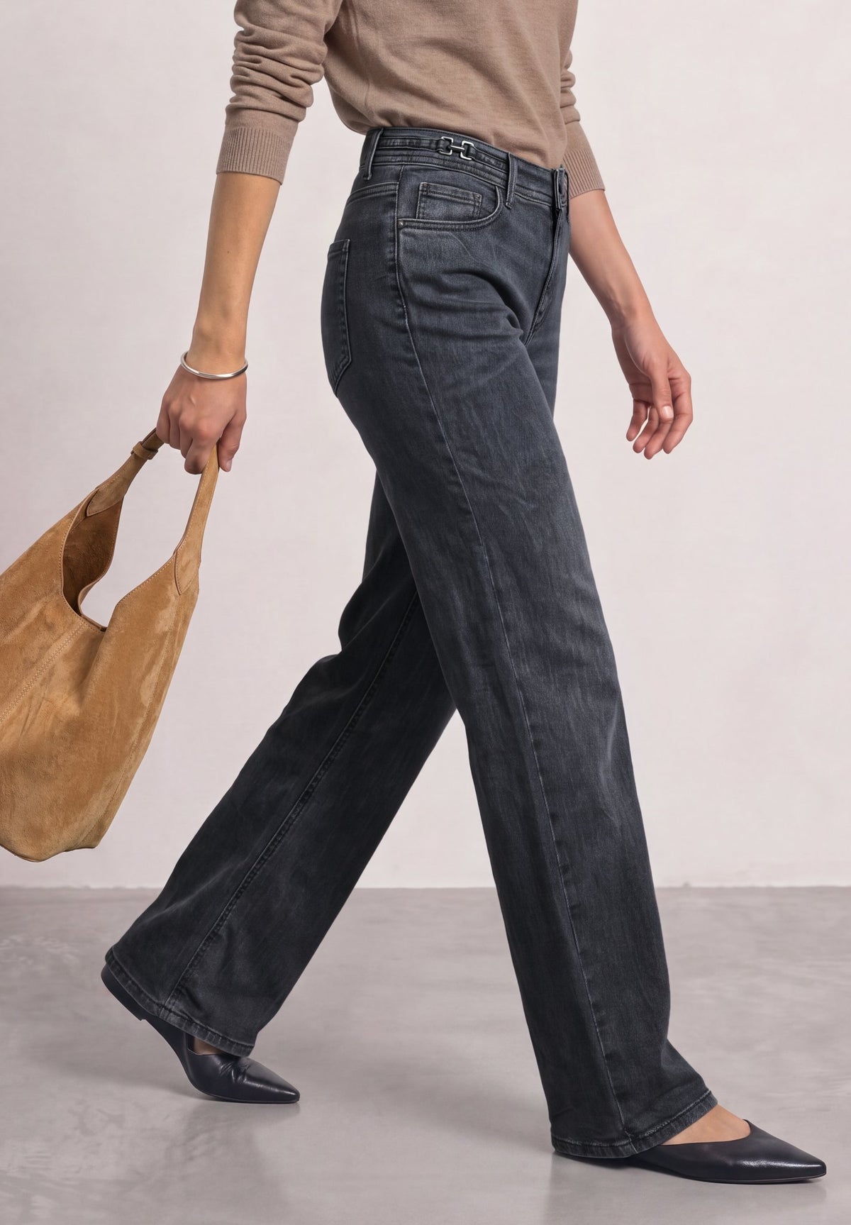 Street One Damen Hosen Steel Gre
