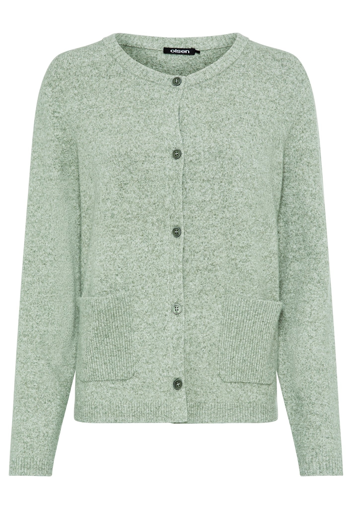 Olsen Damen Strickjacken Moss Gree