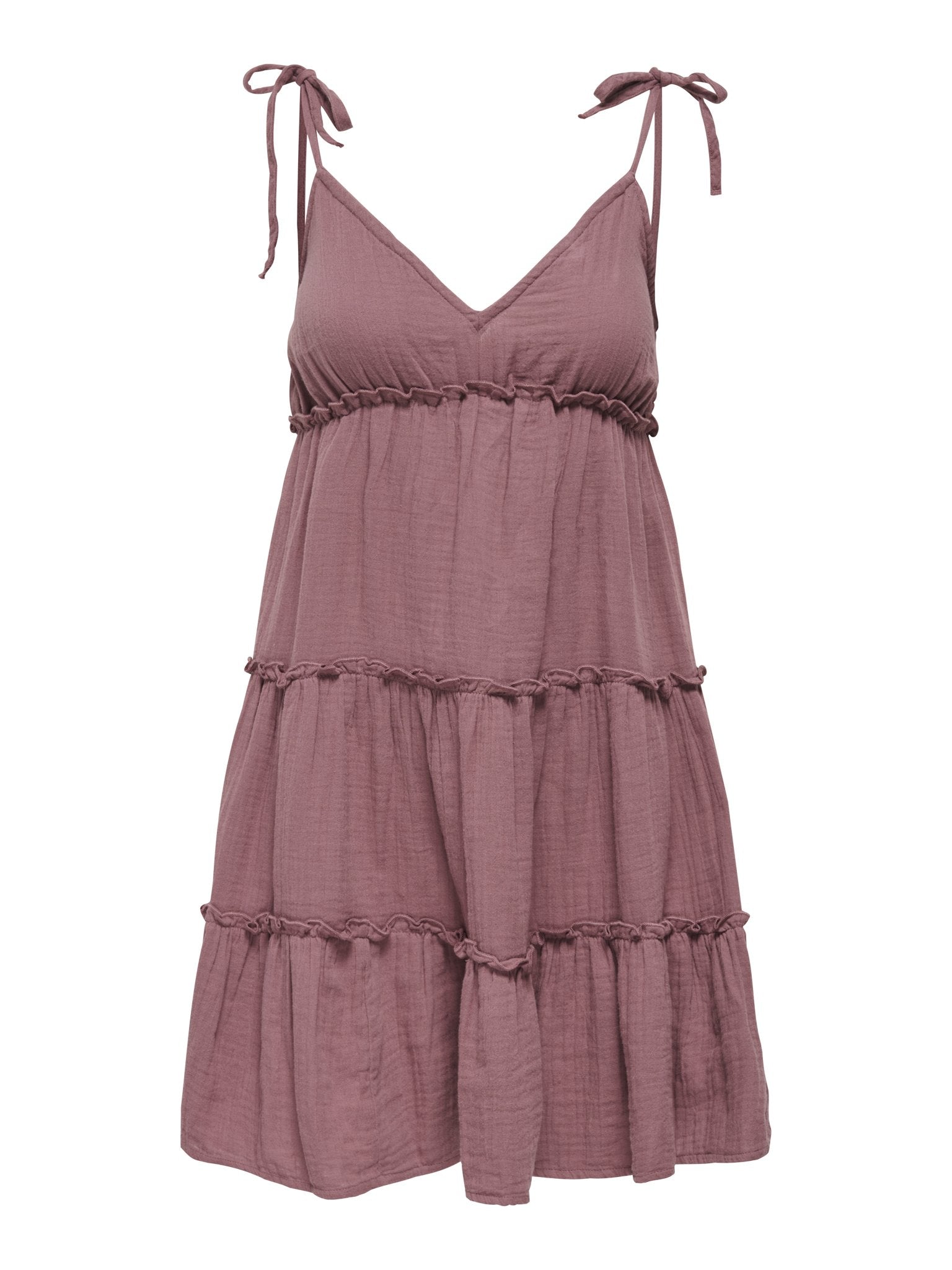 Only Damen Kleider Rose Brown