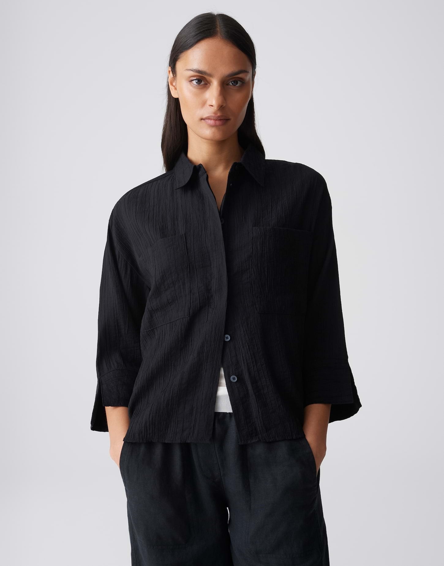 Opus Damen Blusen Black