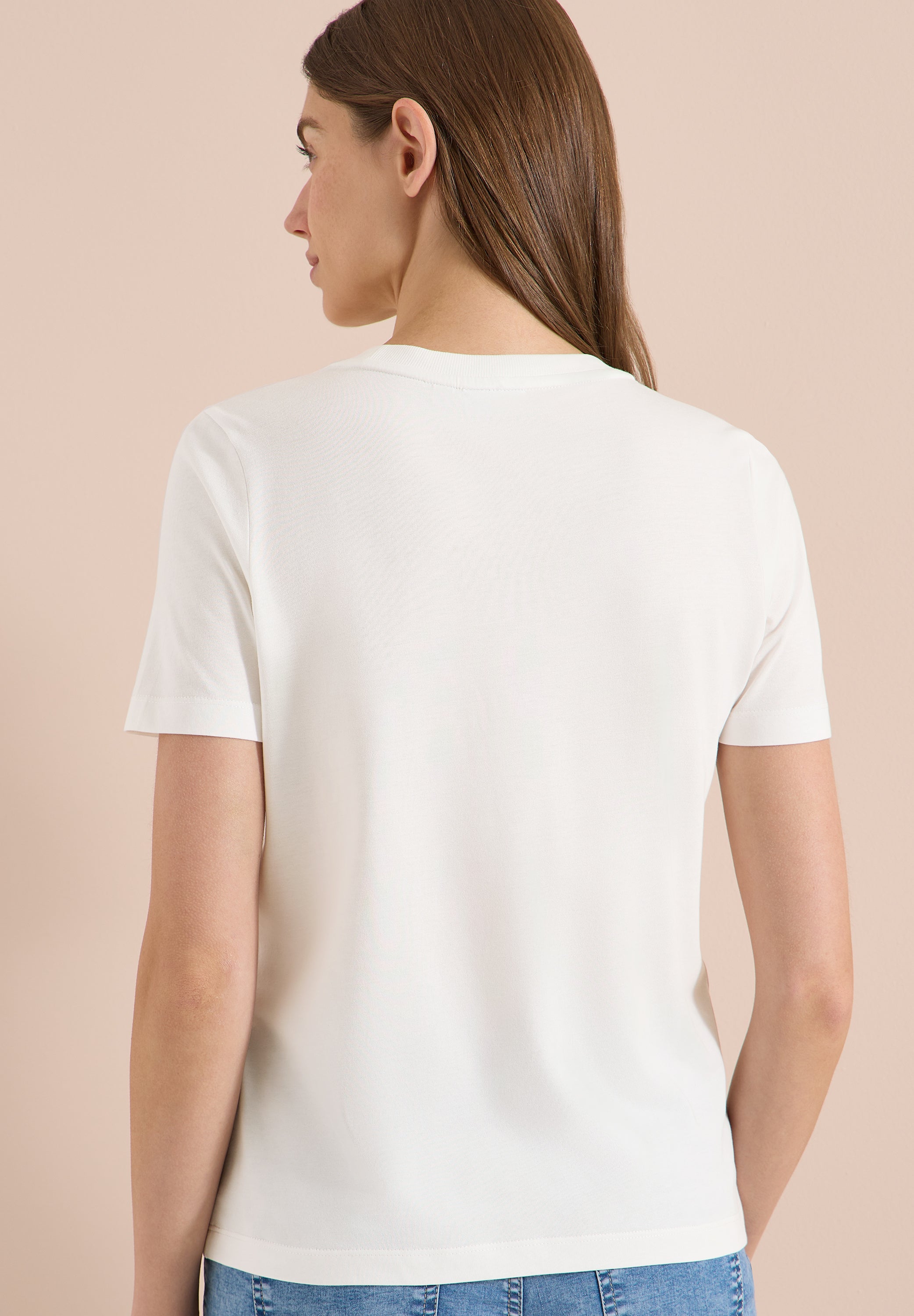 Cecil Damen T-Shirts Vanilla W
