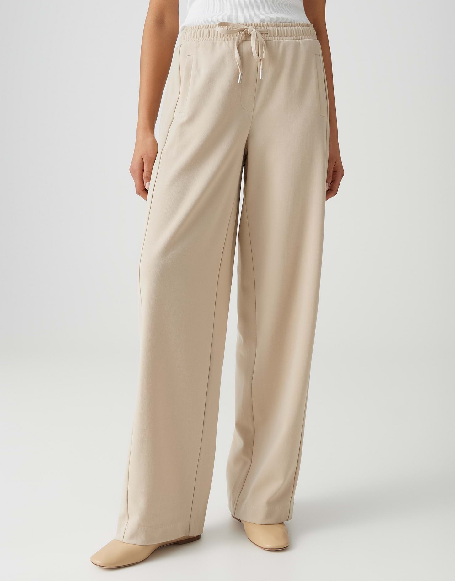 Opus Damen Hosen Soft Oat