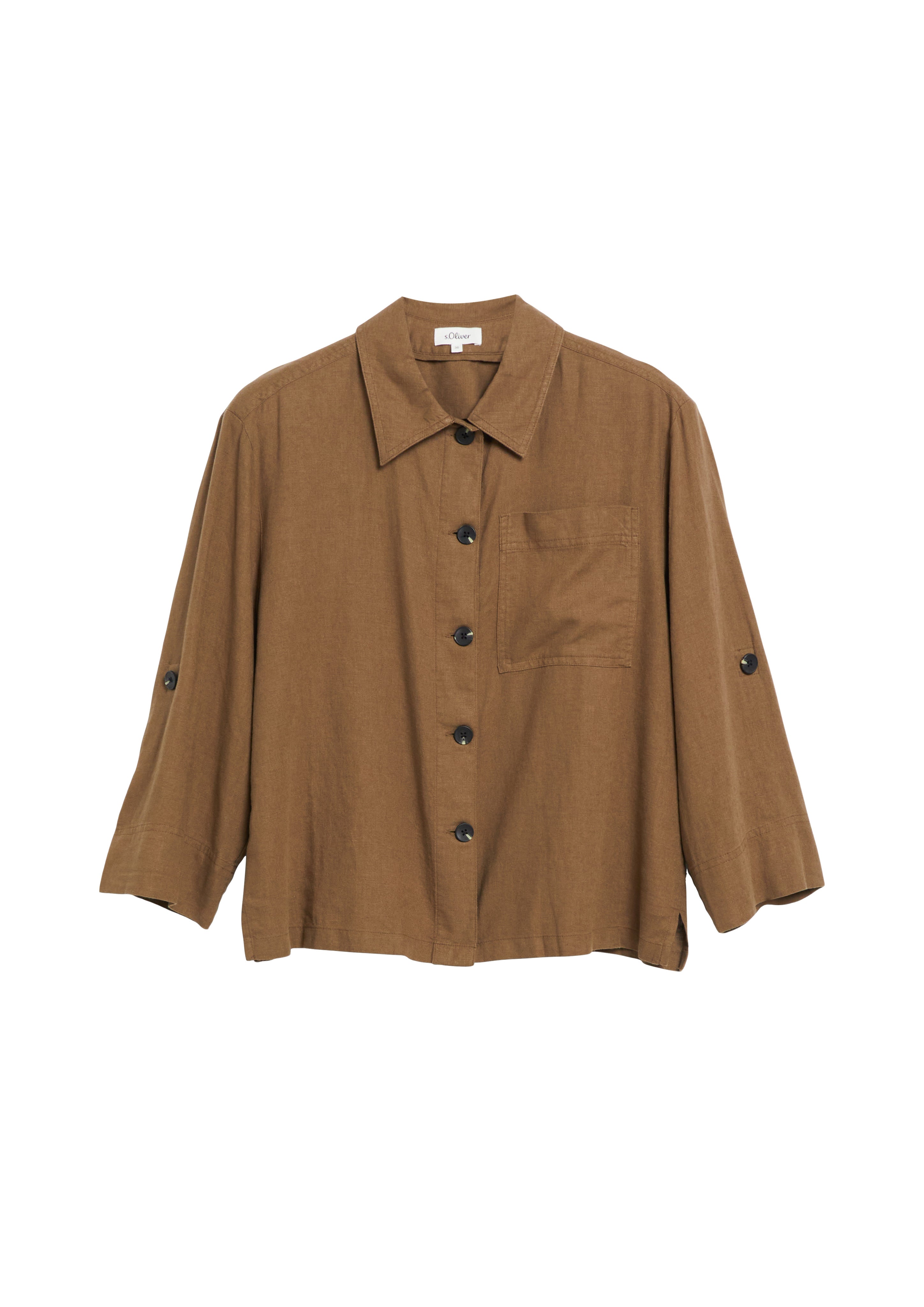 S. Oliver red Damen Blusen Brown