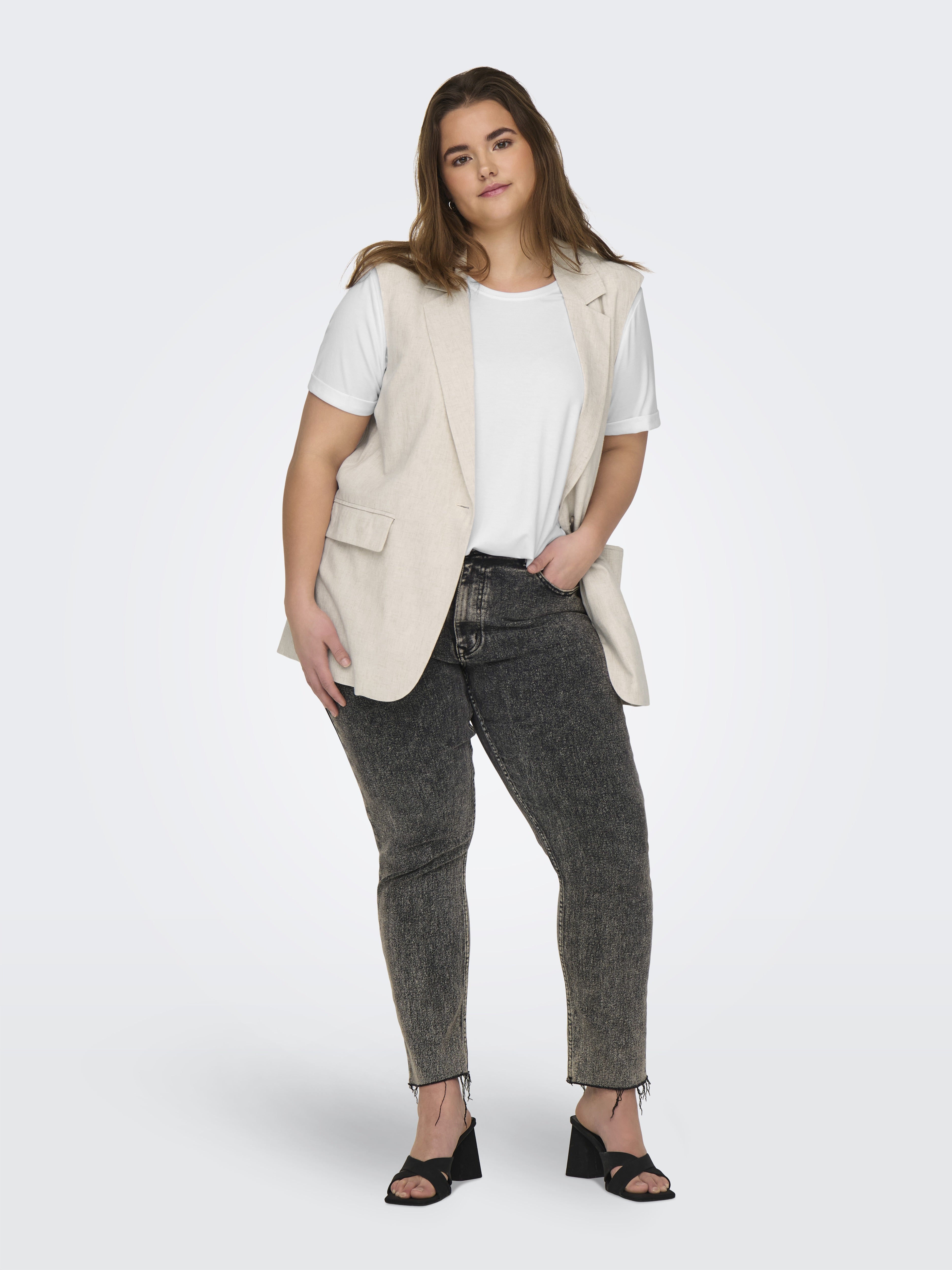 Only Carmakoma Damen T-Shirts White