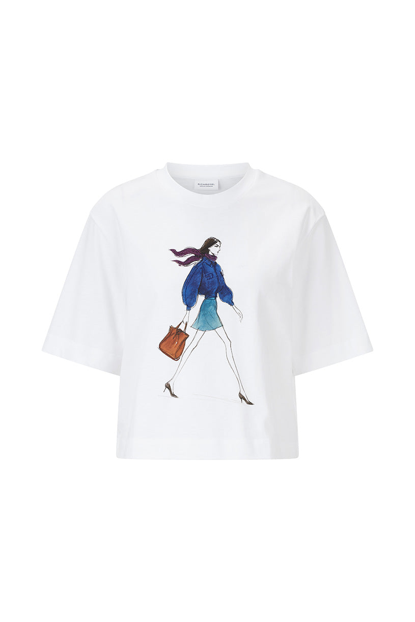 Rich & Royal Damen T-Shirts White