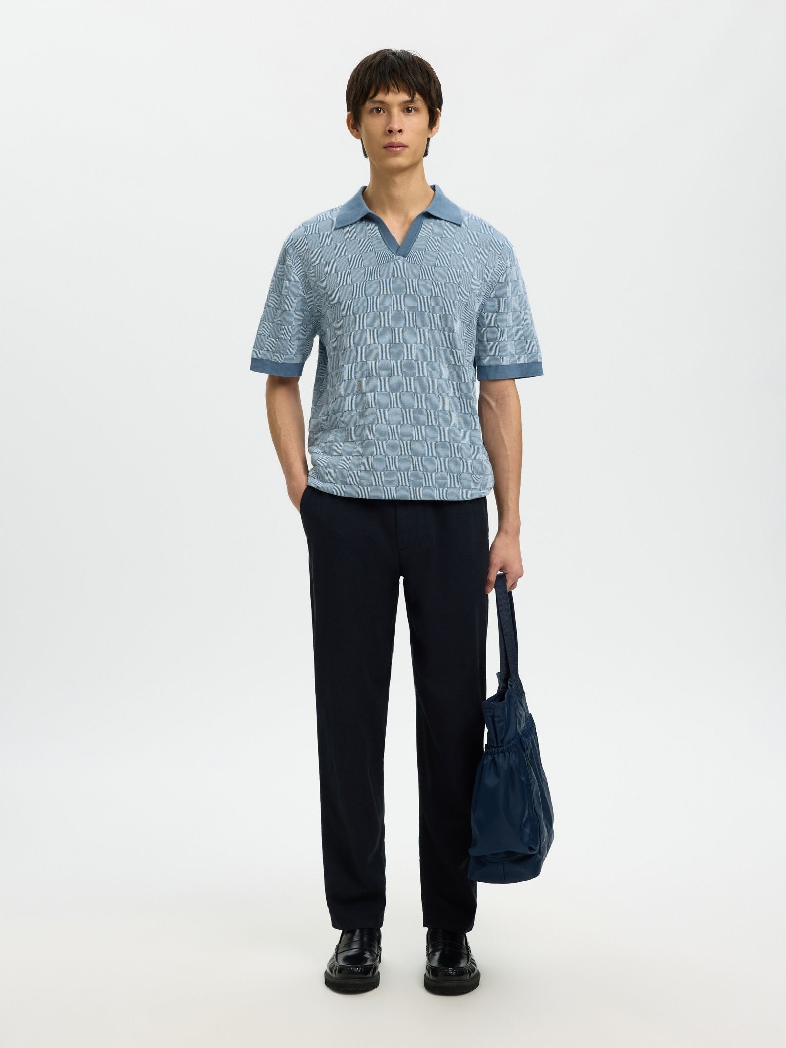 Selected homme Herren Polo-Shirts Blue