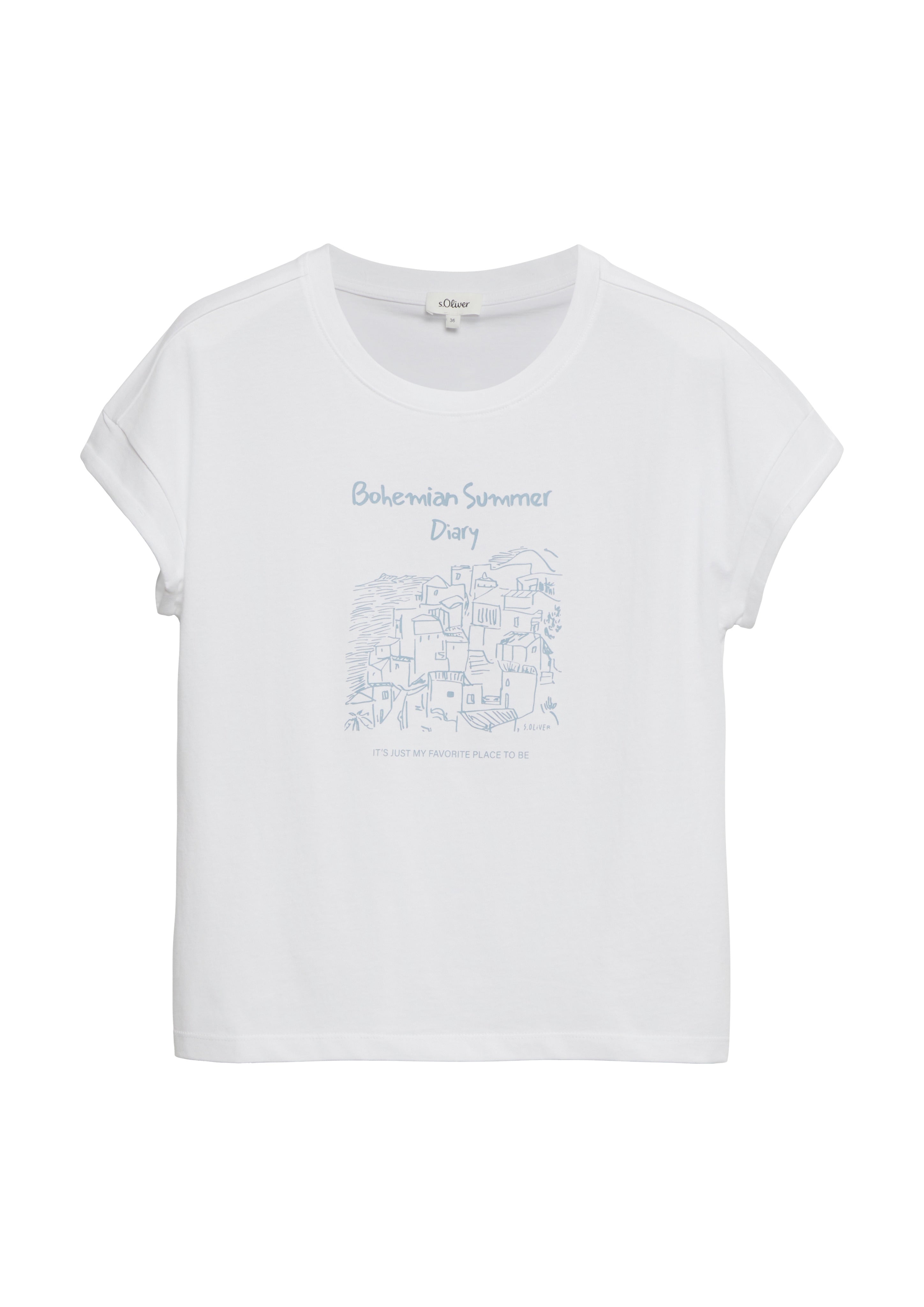 S. Oliver red Damen T-Shirts White