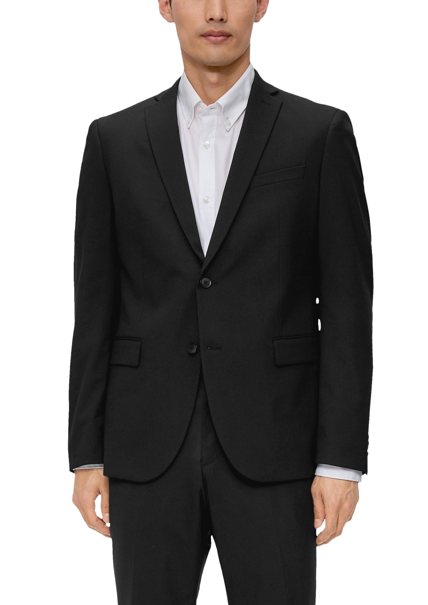 S. Oliver black Herren Sakkos Grey/Black