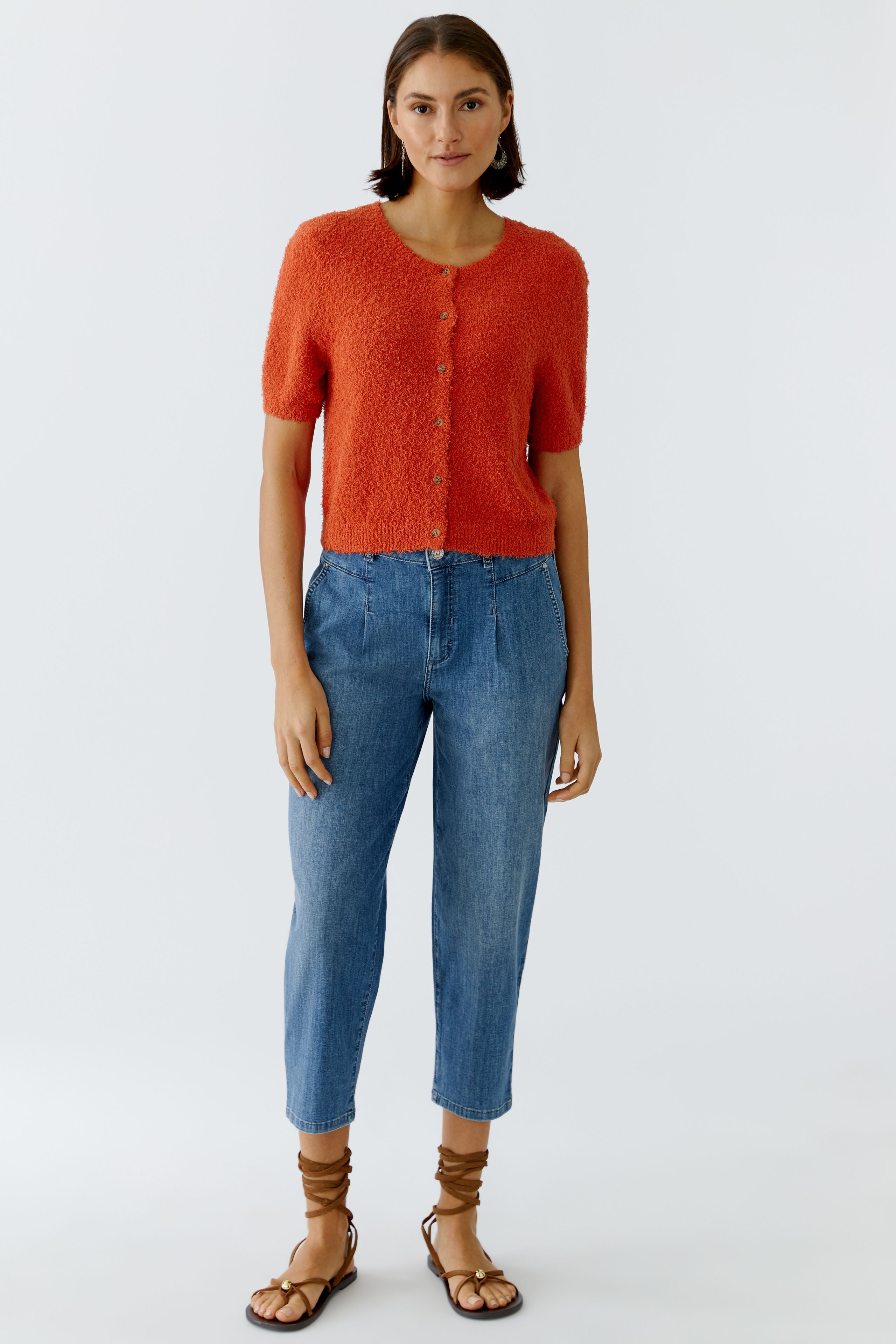 Oui Damen Jeans Blue