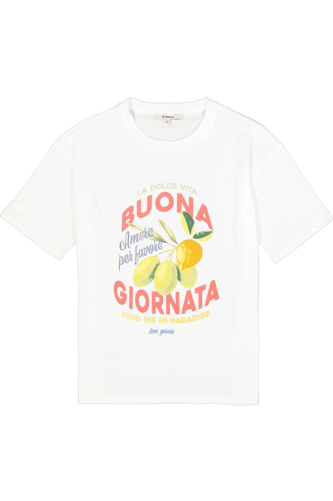 Garcia Damen T-Shirts Off White