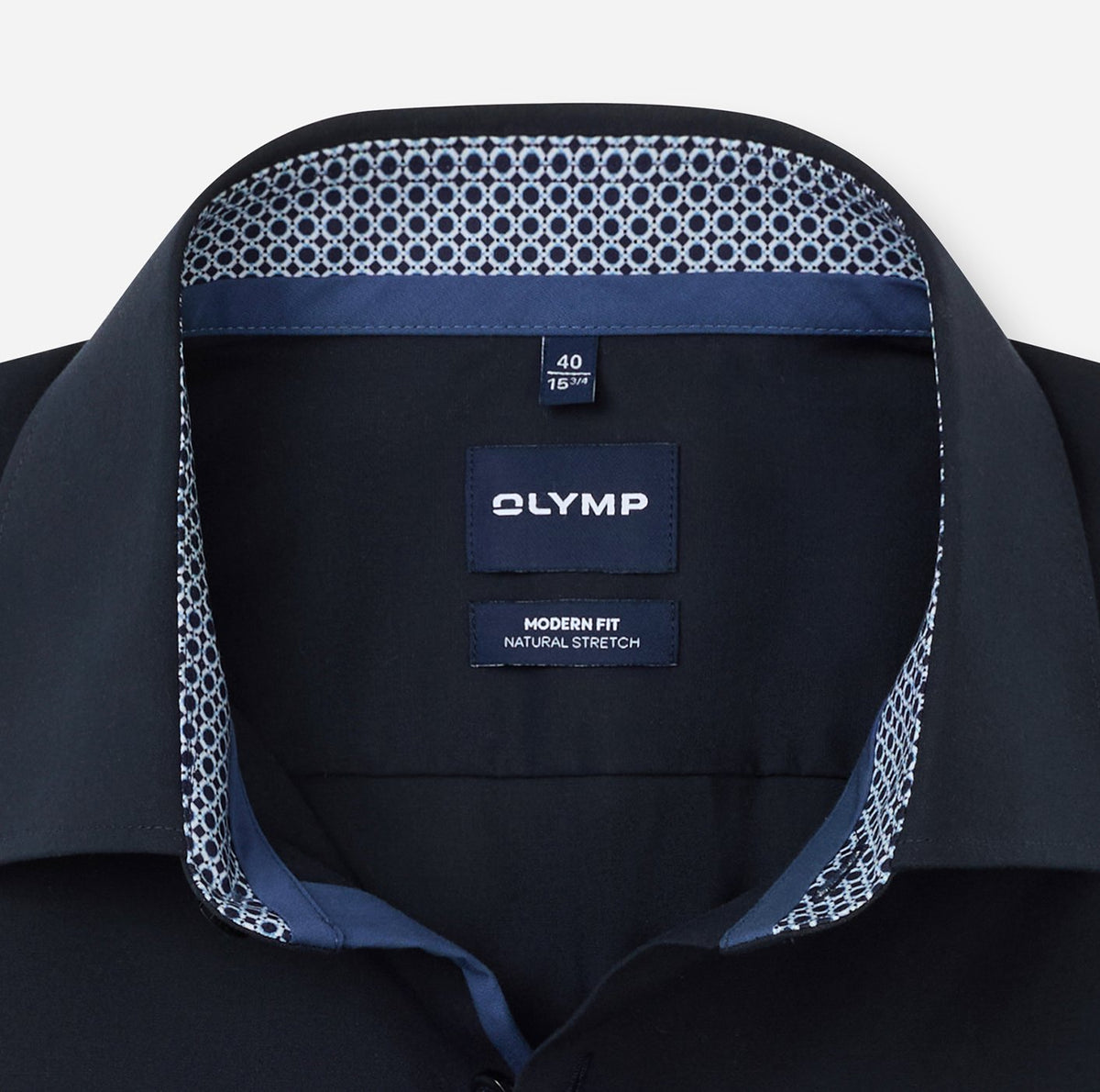 Olymp Herren Hemden lang Marine