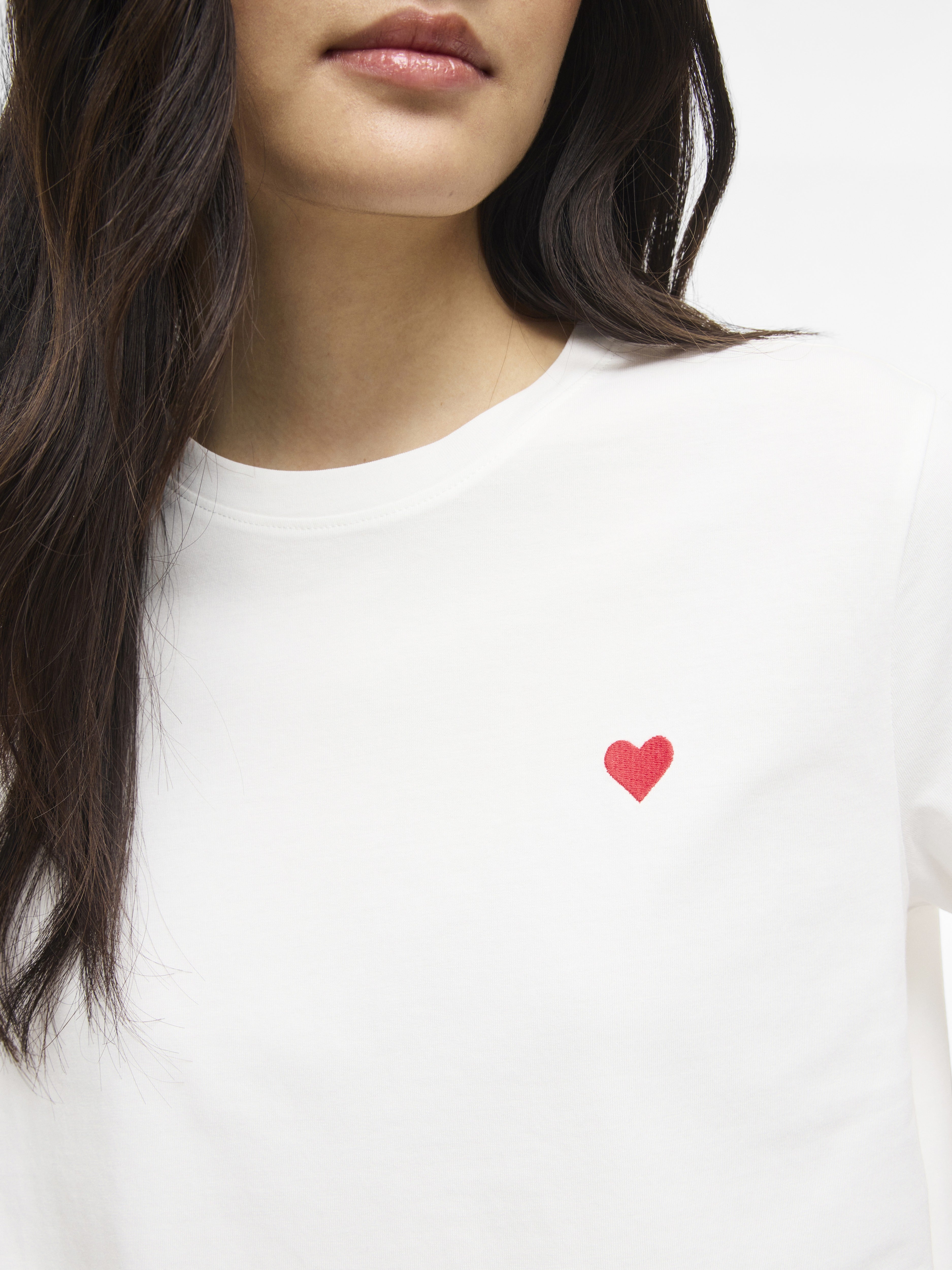 Vila Damen T-Shirts Snow White/Raci