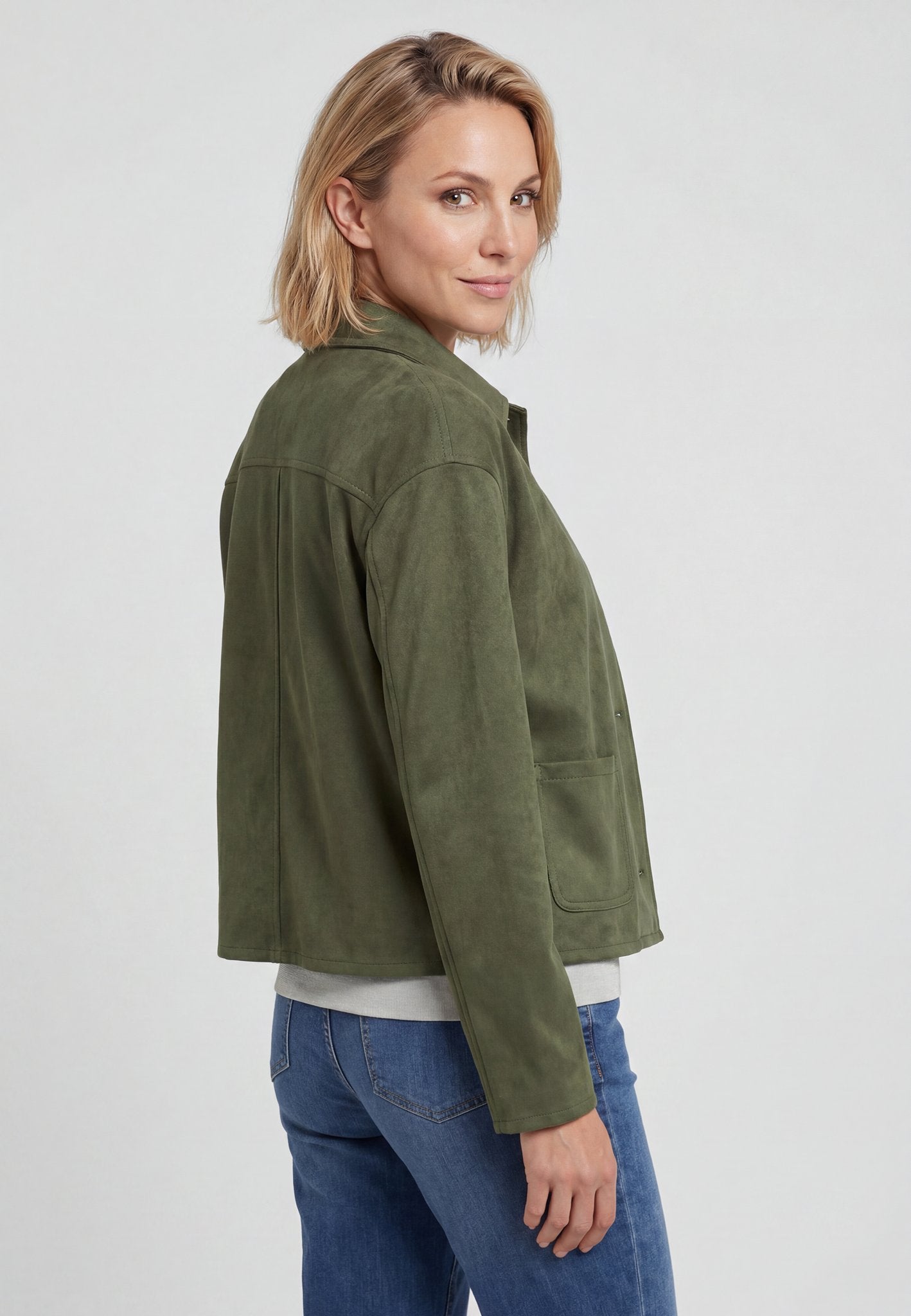 Olsen Damen Jacken Olive Gre