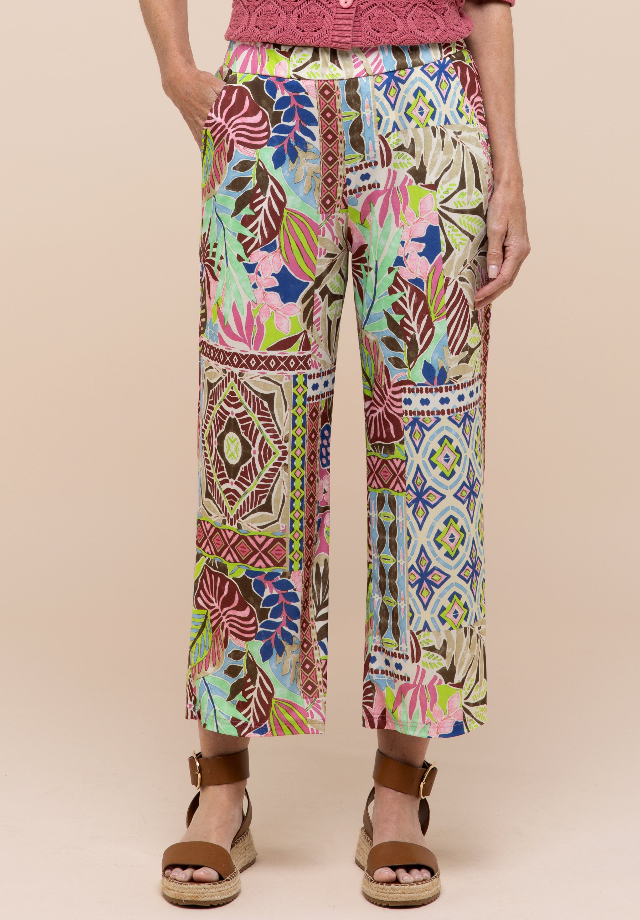 Bianca Damen Hosen Red Mix