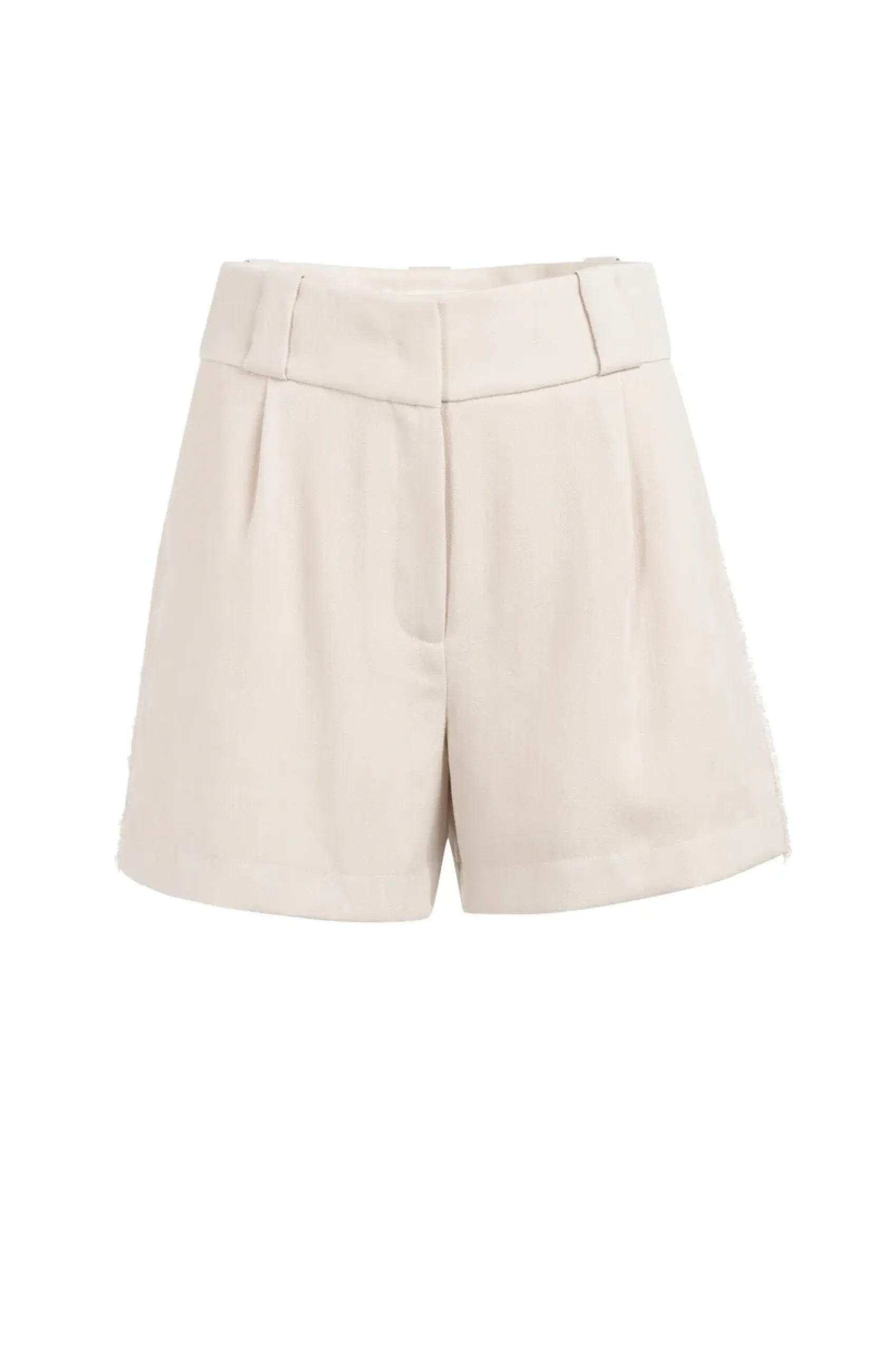 Shorts aus Leinenmischung mit hohem Bund