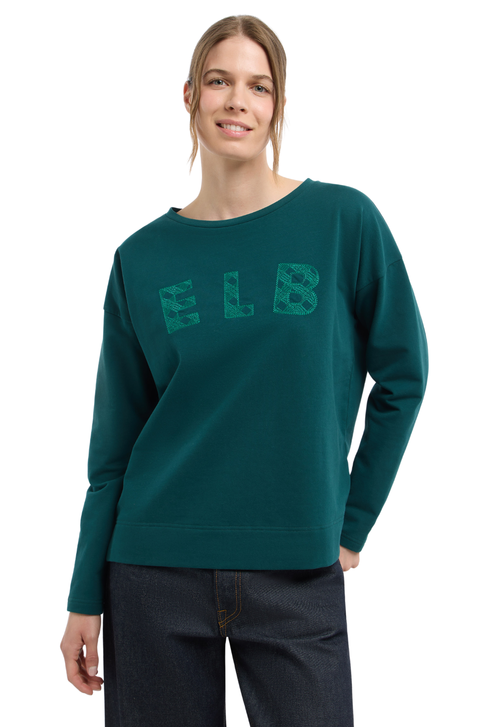 Elbsand Damen Sweatshirts Dark Ivy