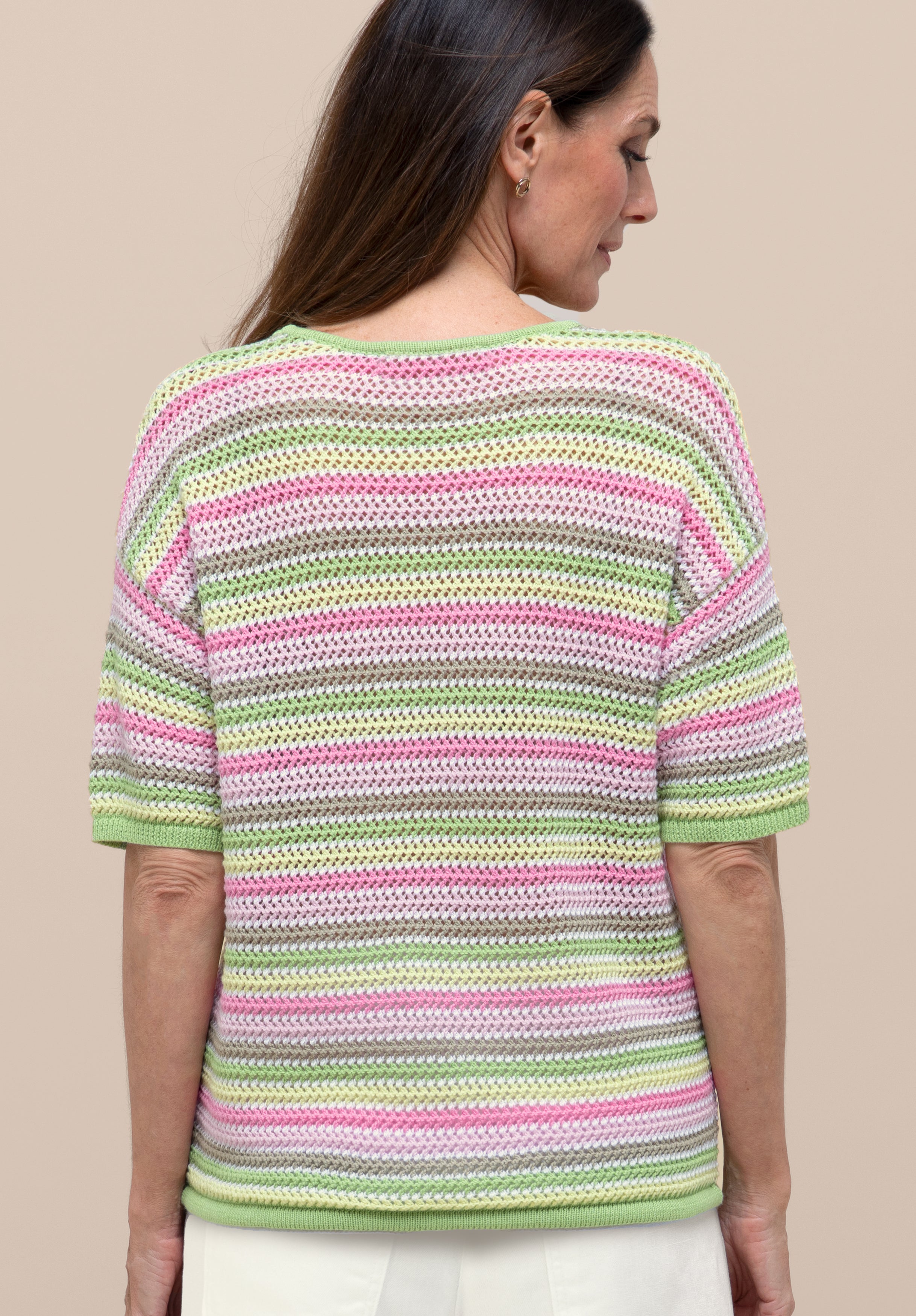 Bianca Damen Pullover Green Mix