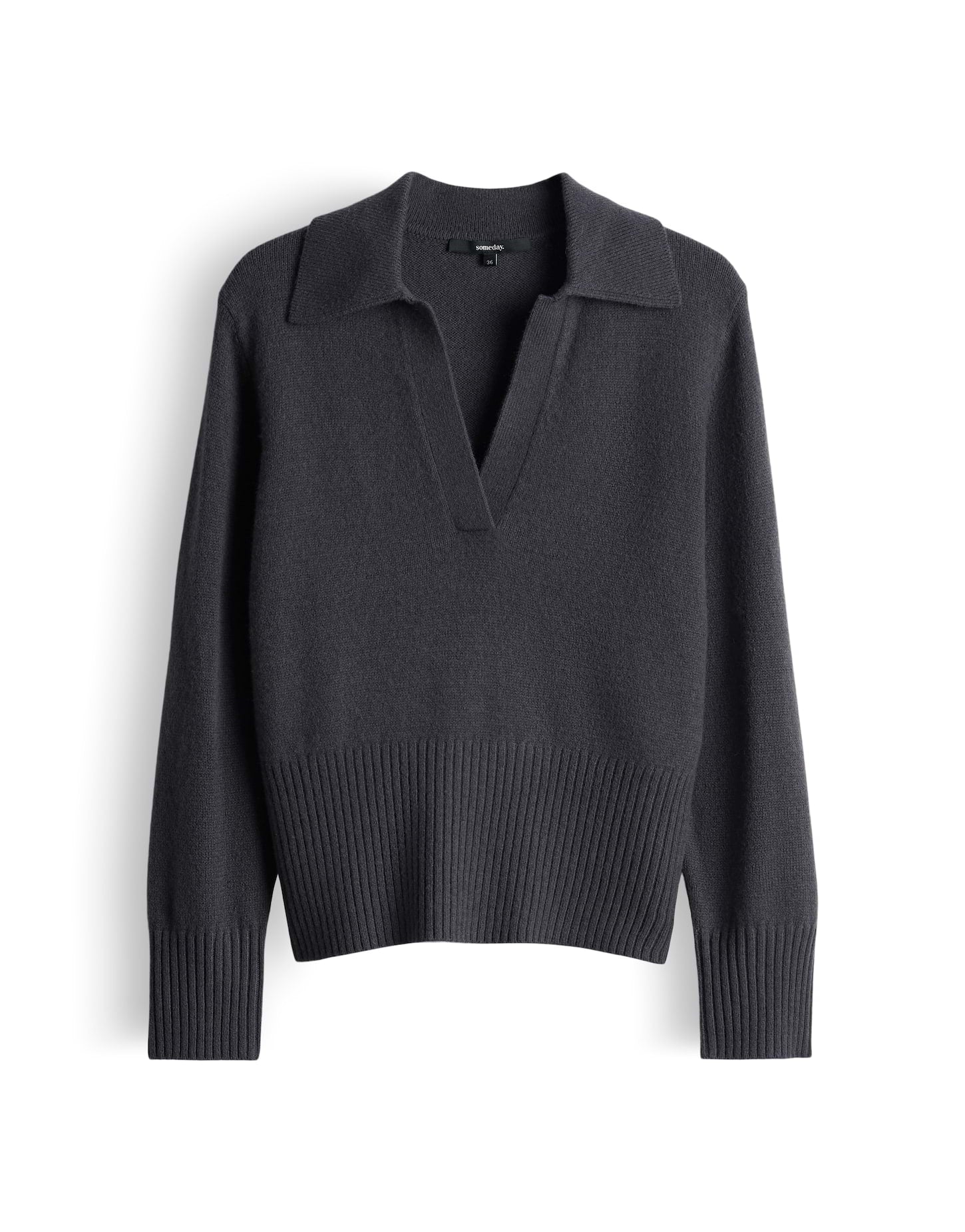 Someday Damen Pullover Coal Dust