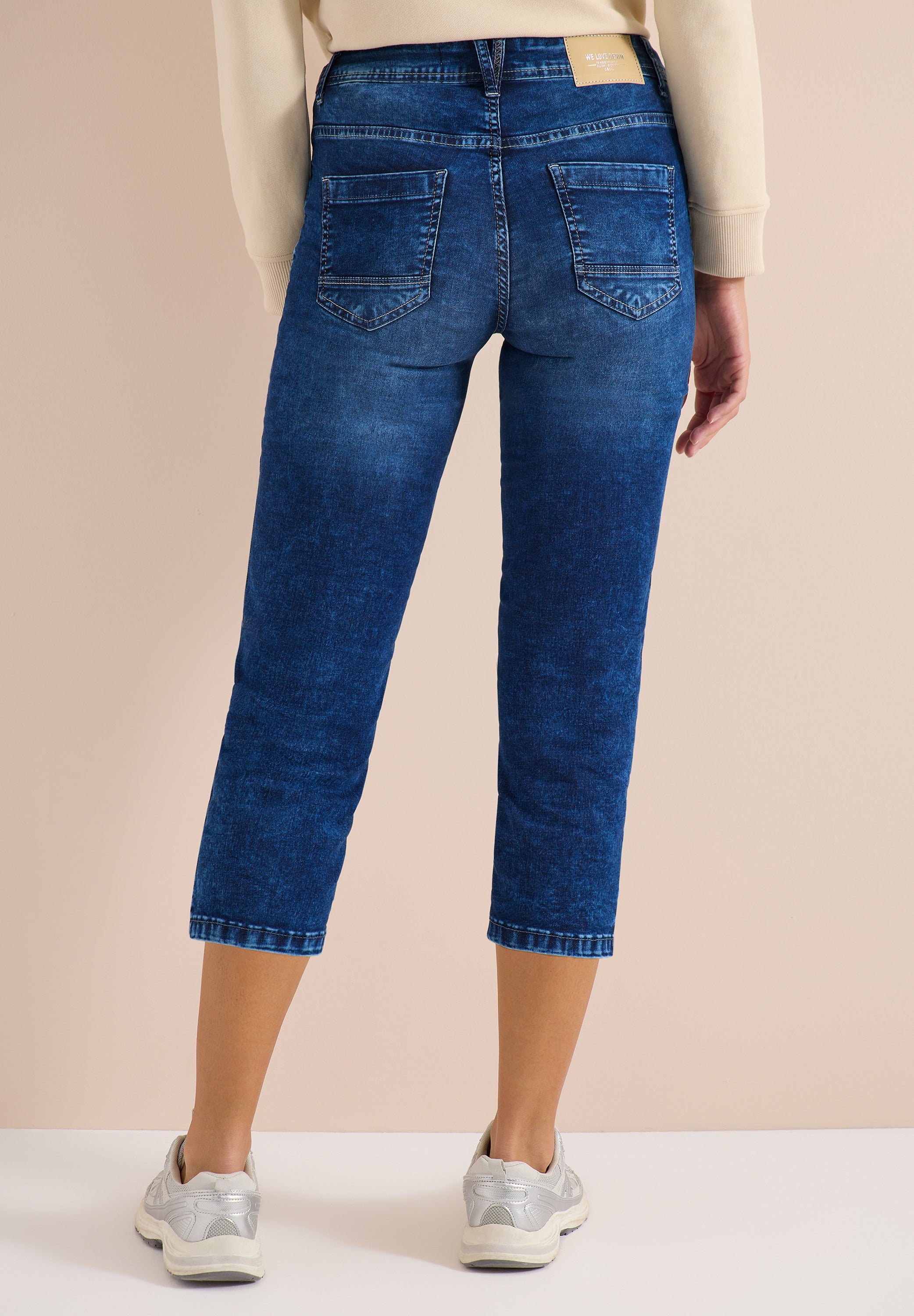 Cecil Damen Hosen Mid Blue