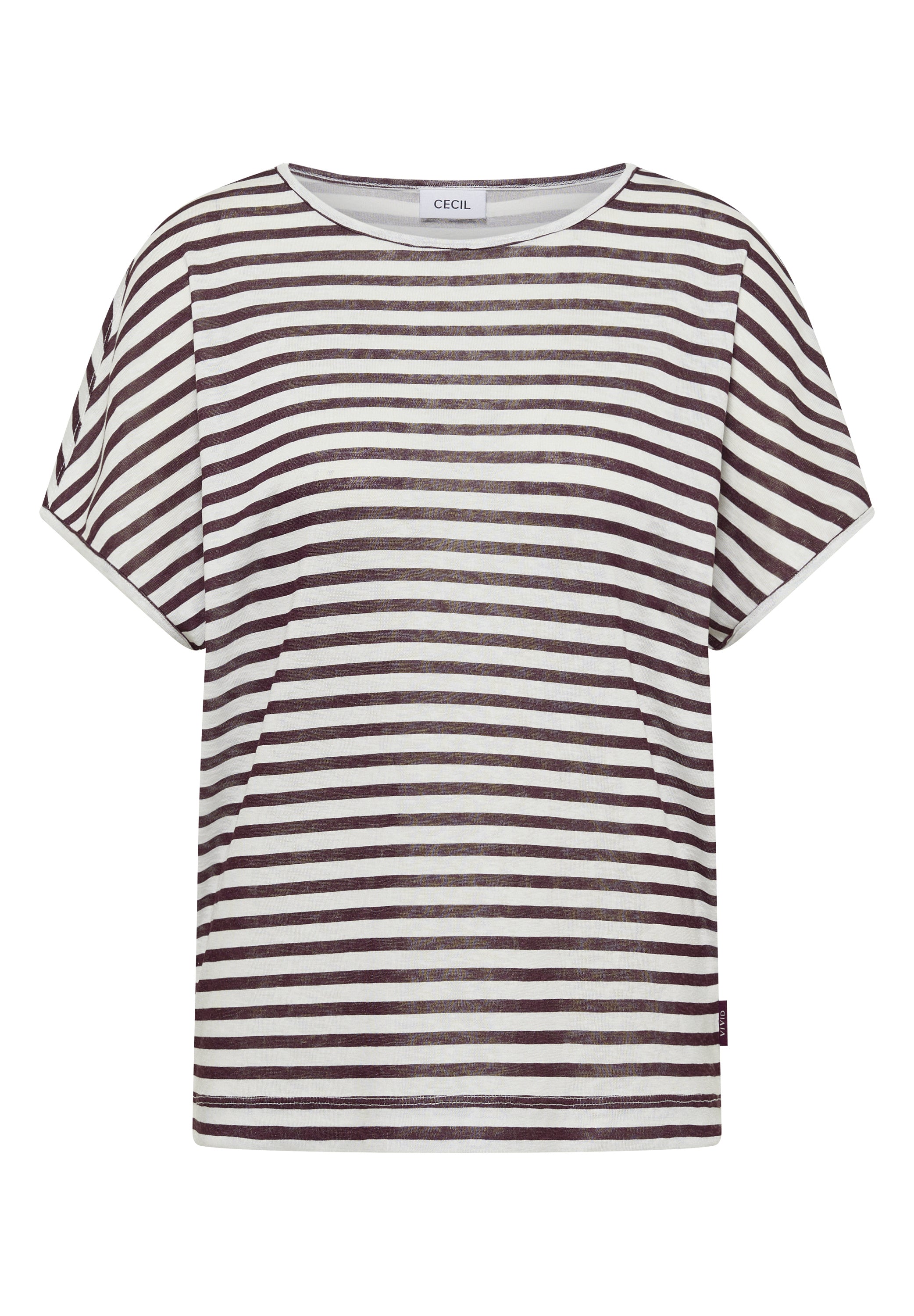 Cecil Damen T-Shirts Rich Burg