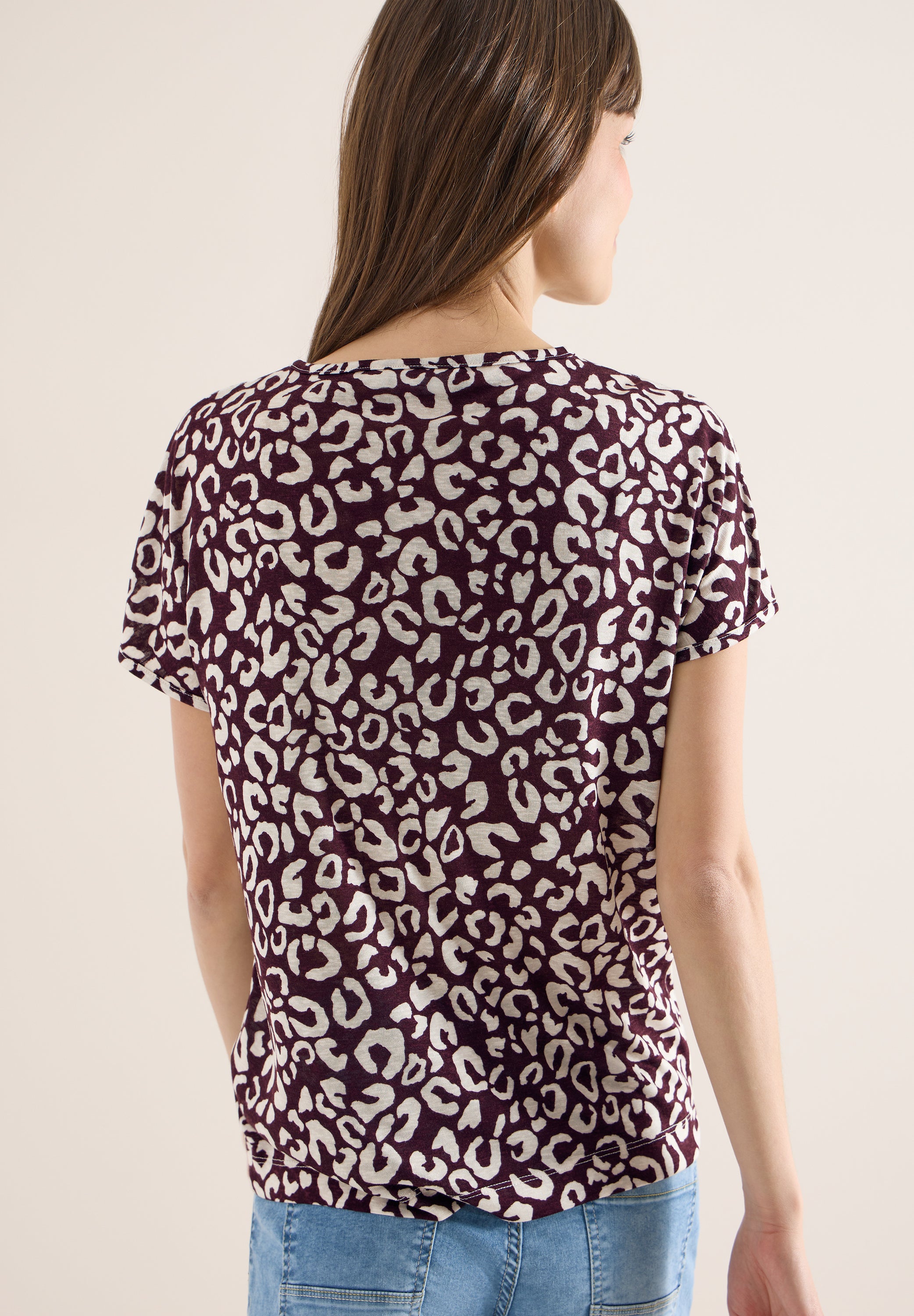 Cecil Damen T-Shirts Rich Burg