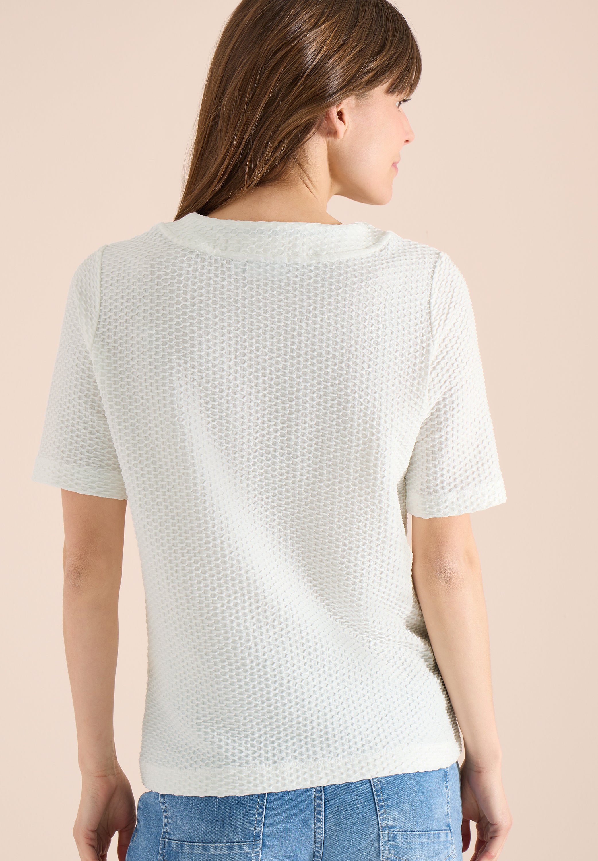 Cecil Damen T-Shirts Vanilla W