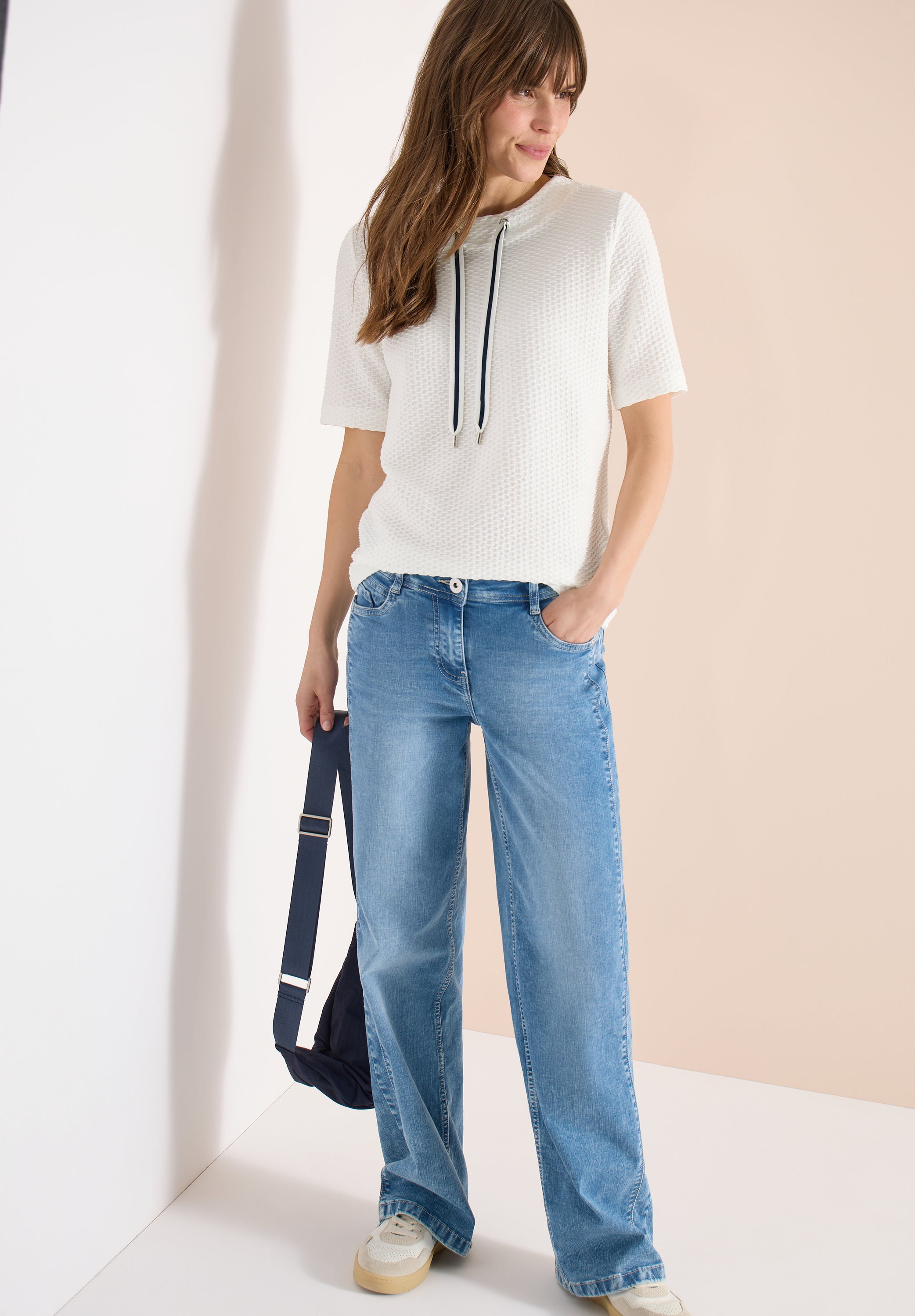 Cecil Damen T-Shirts Vanilla W