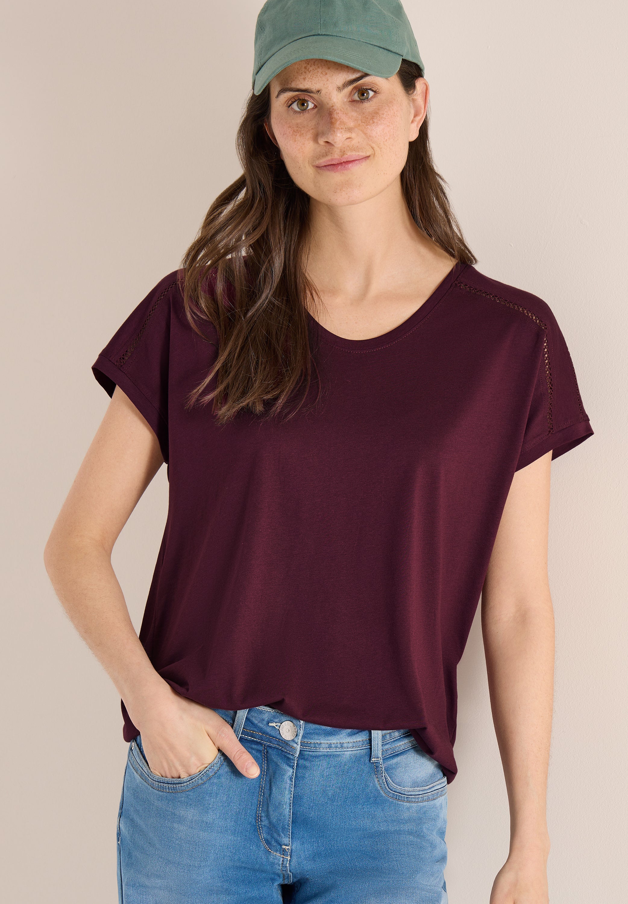 Cecil Damen T-Shirts Sweet Gra