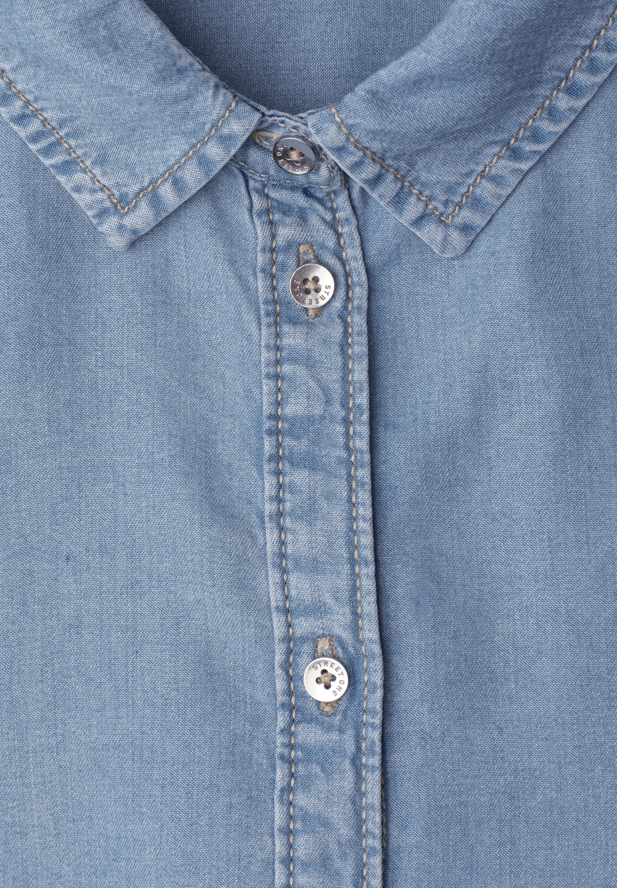 Street One Damen Blusen Light Blu