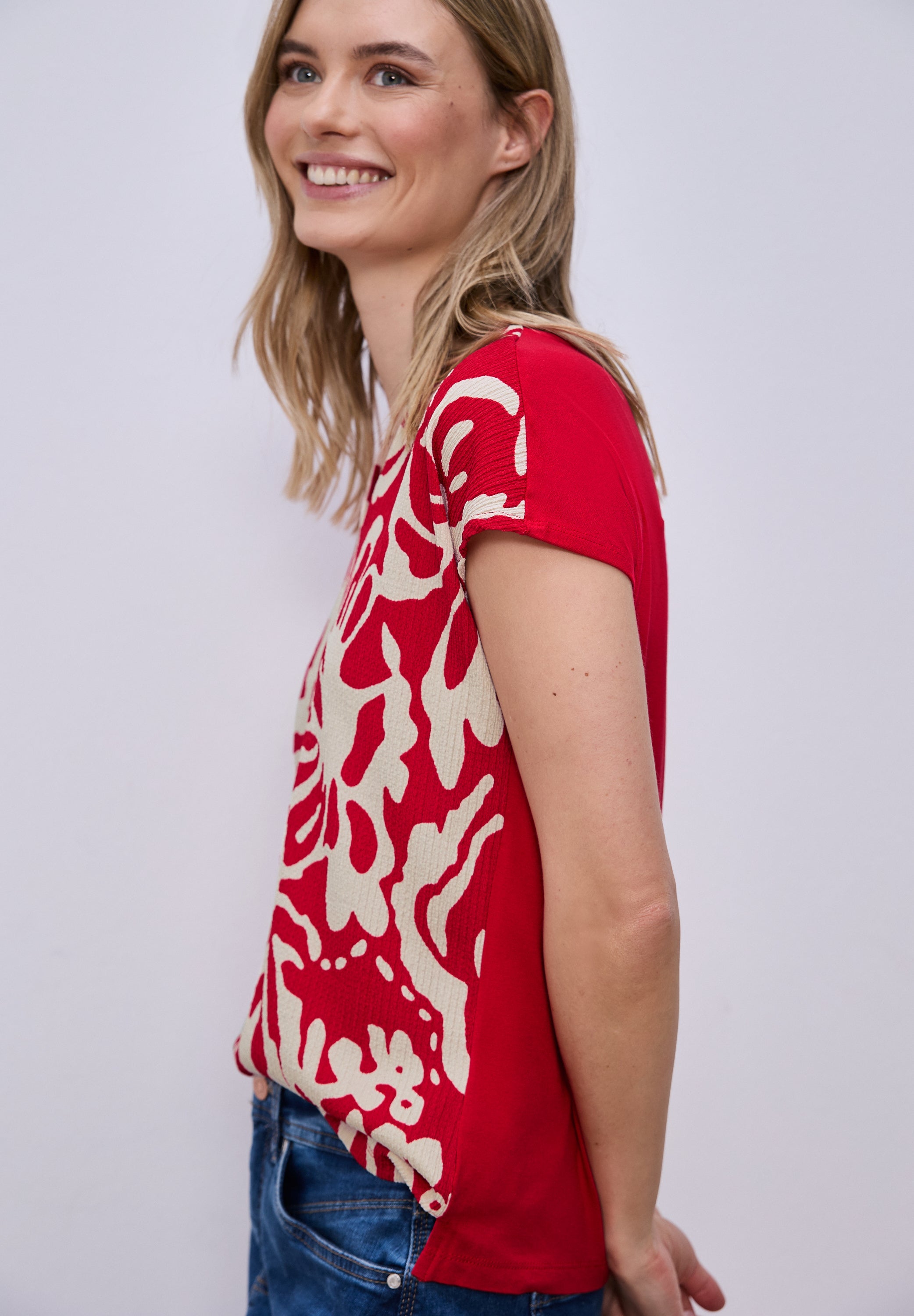 Street One Damen T-Shirts Salsa Red
