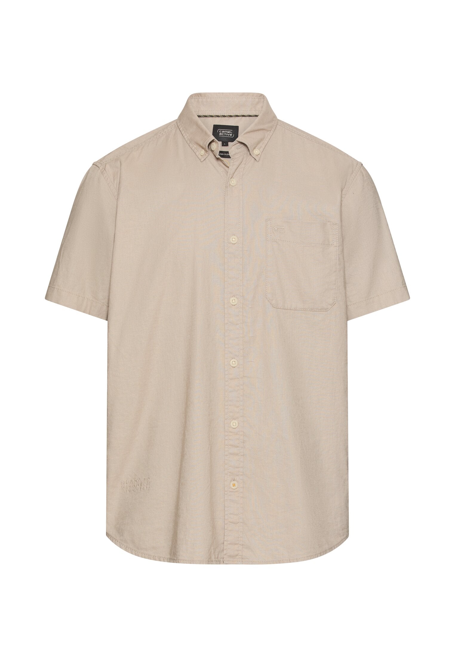 Camel active Herren Hemden kurz Light Beige