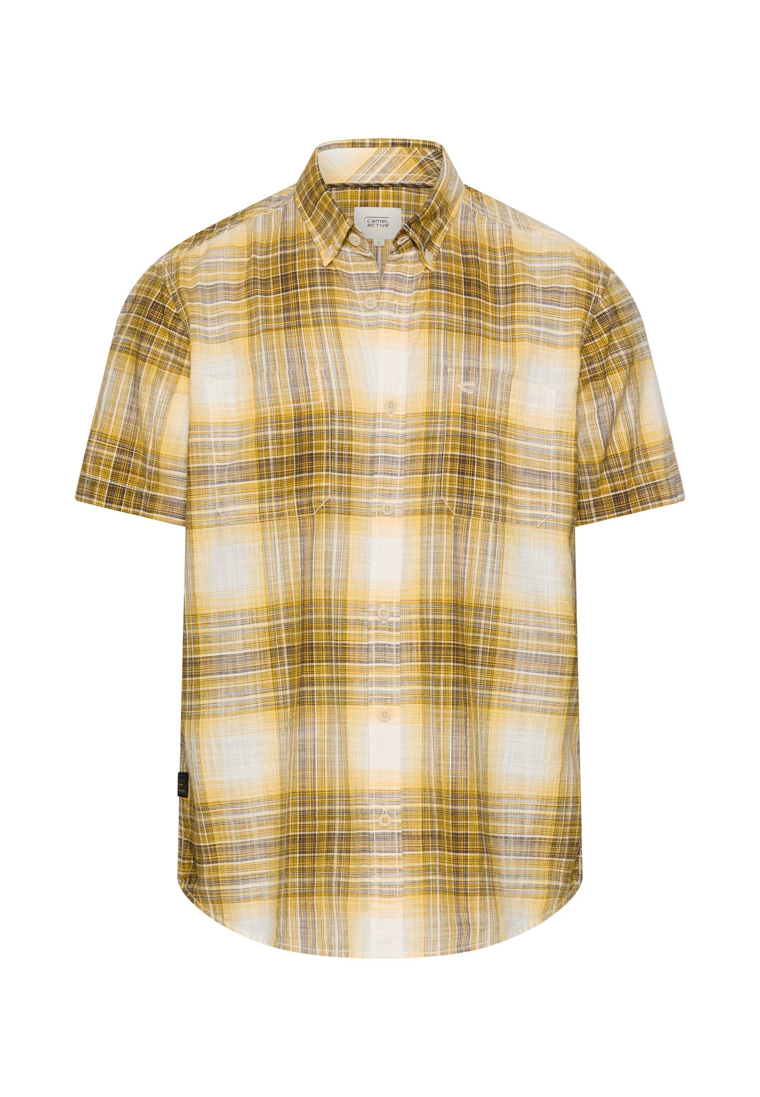 Camel active Herren Hemden kurz Sun Yellow