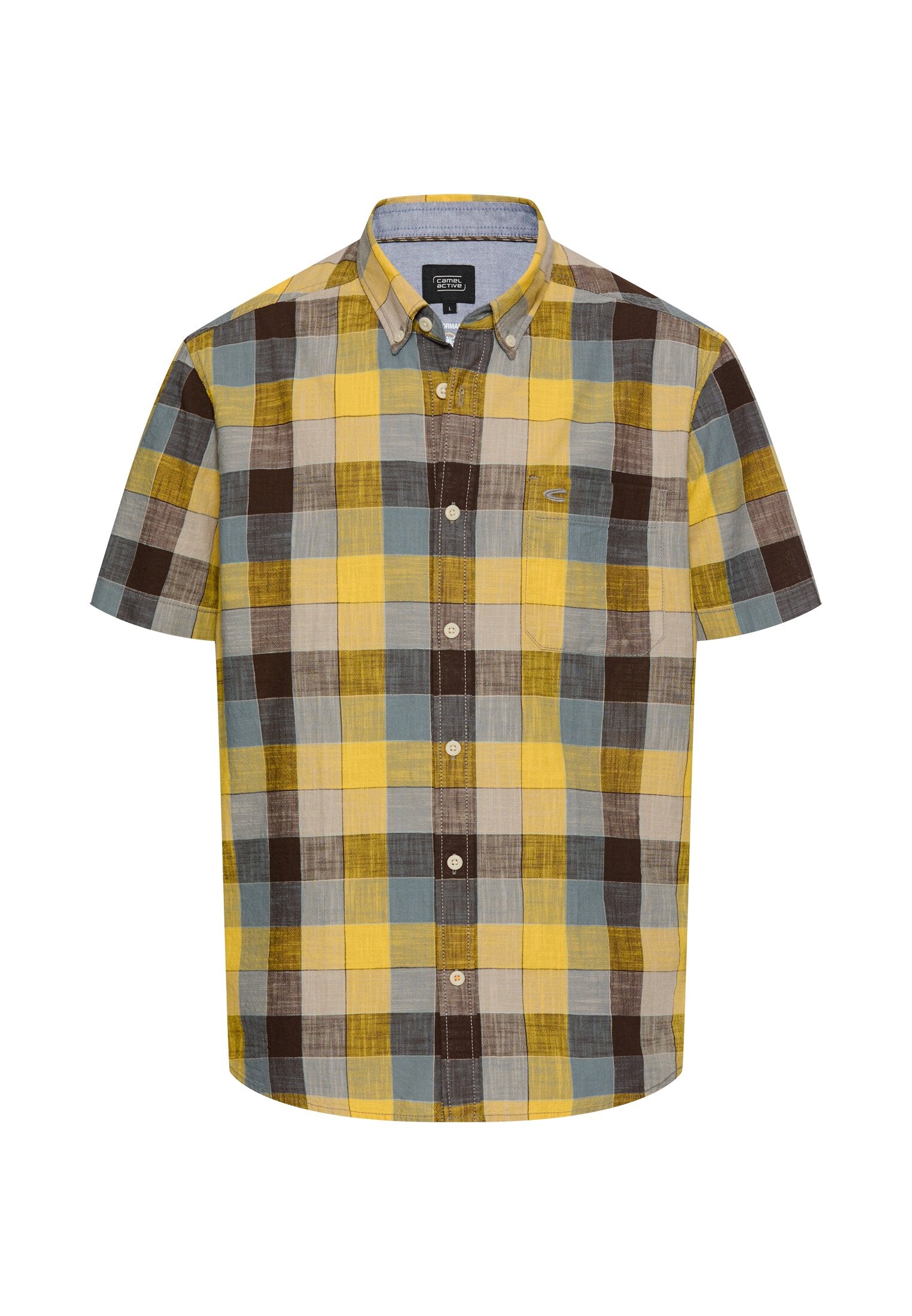 Camel active Herren Hemden kurz Sun Yellow