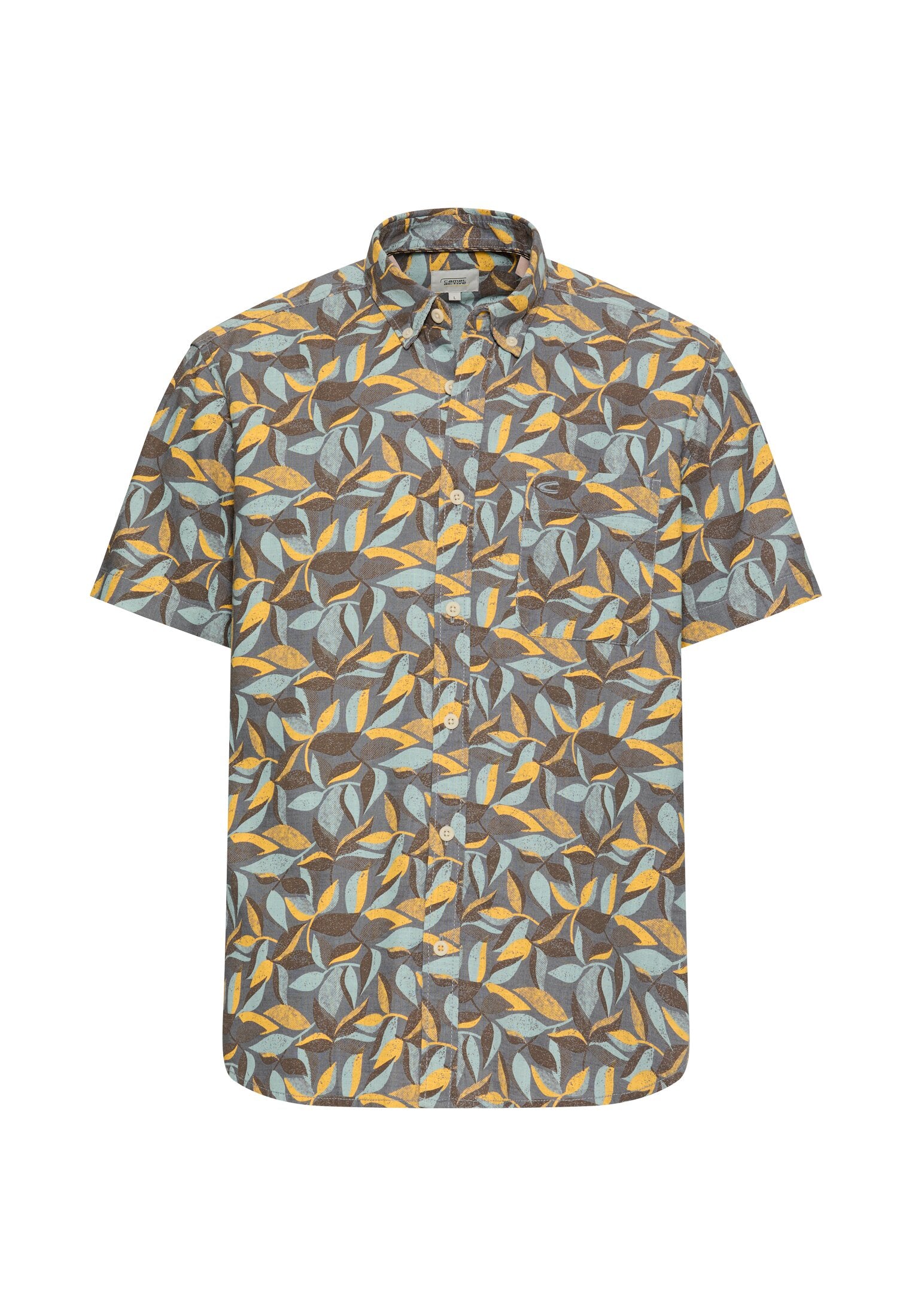 Camel active Herren Hemden kurz Sun Yellow
