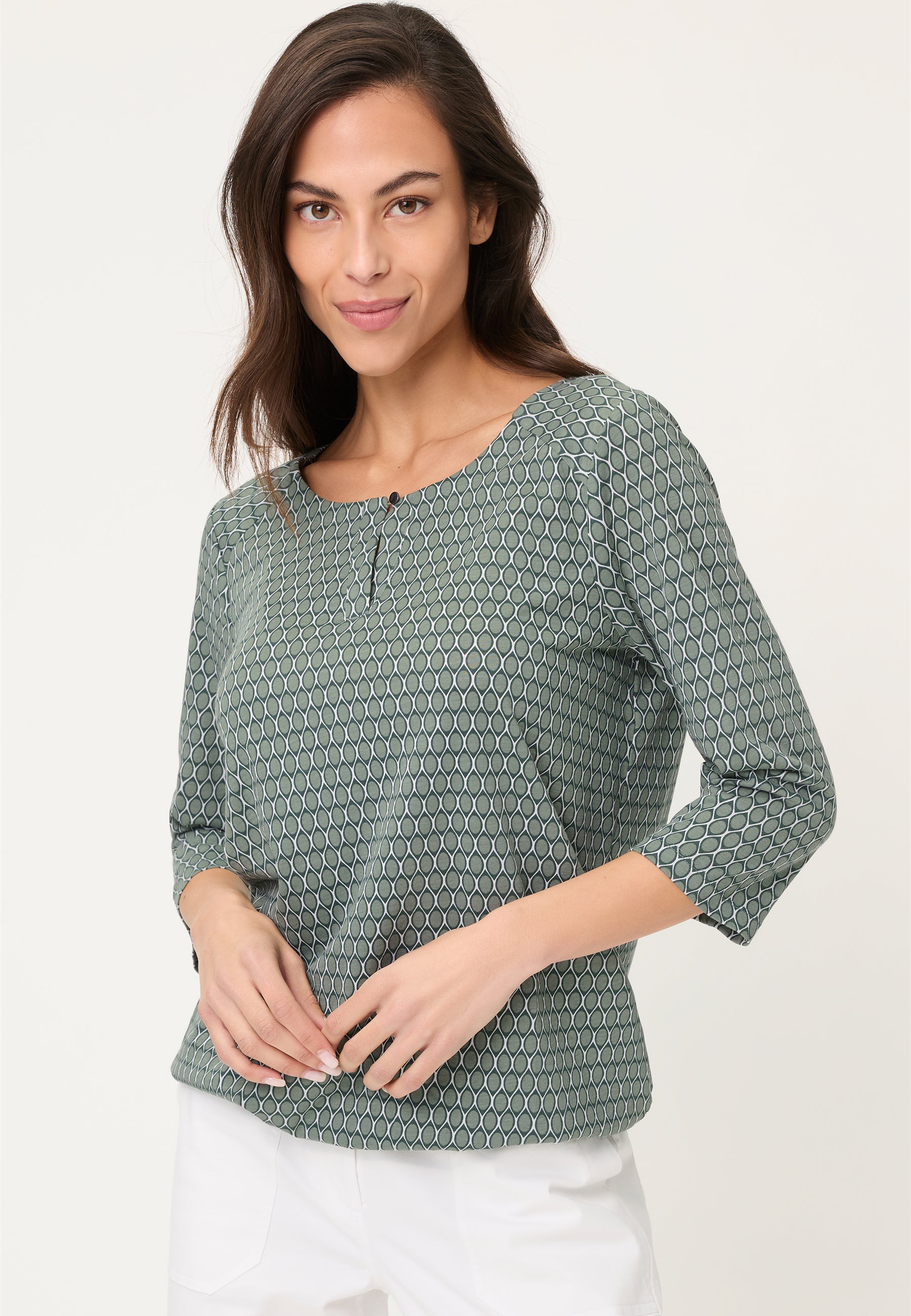 Olsen Damen T-Shirts Khaki