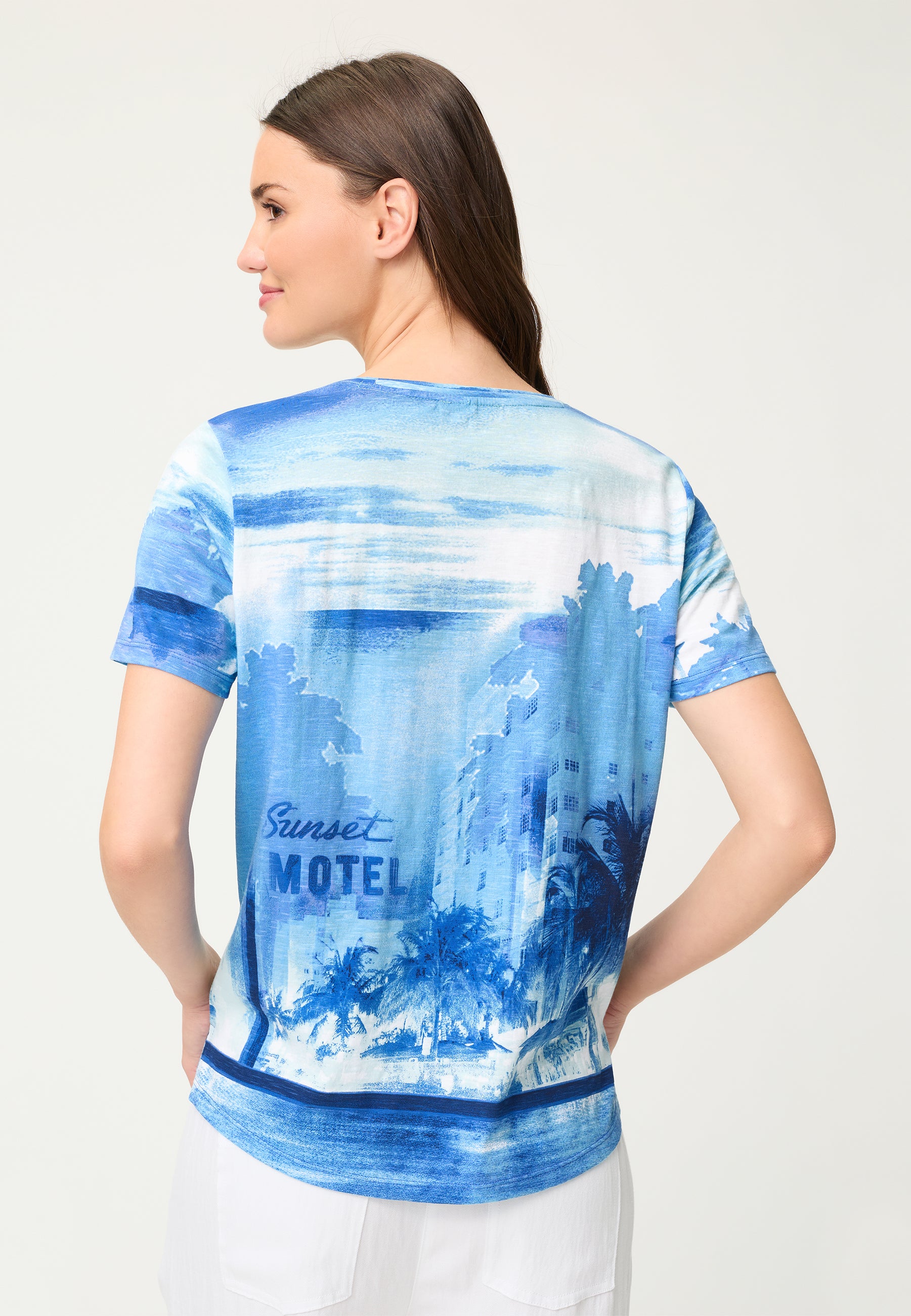 Olsen Damen T-Shirts Bay Blue