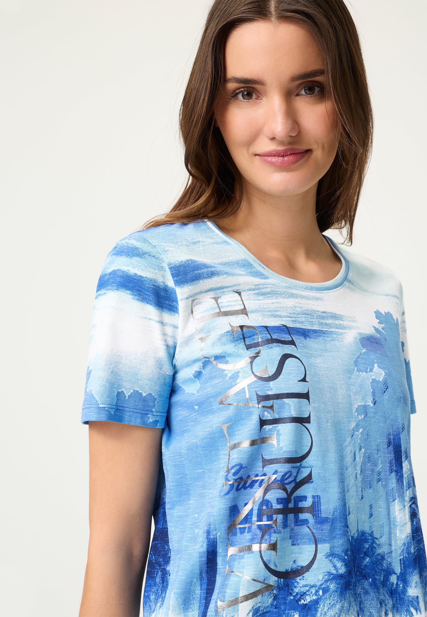 Olsen Damen T-Shirts Bay Blue