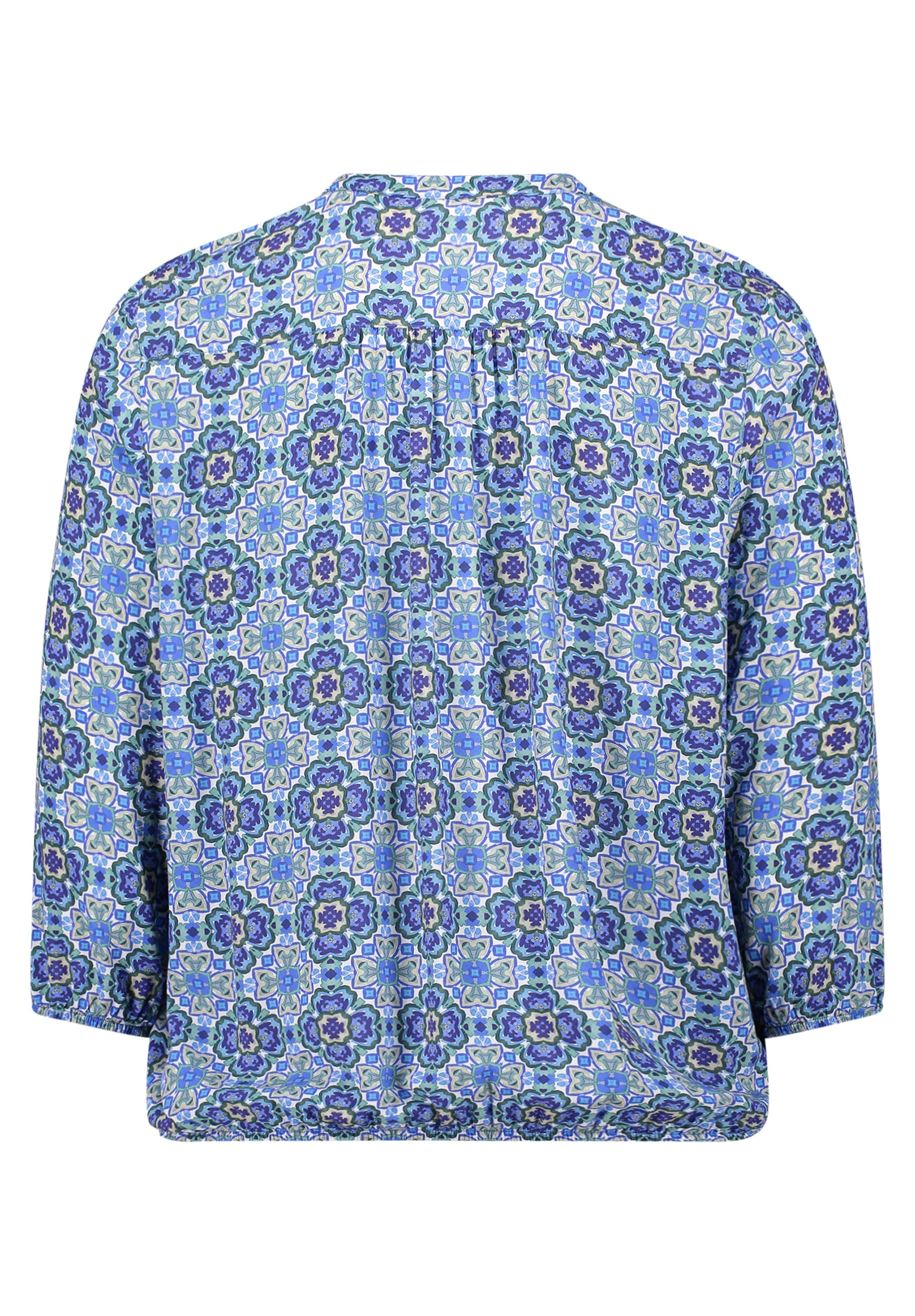 Cartoon Damen Blusen Blue/Green