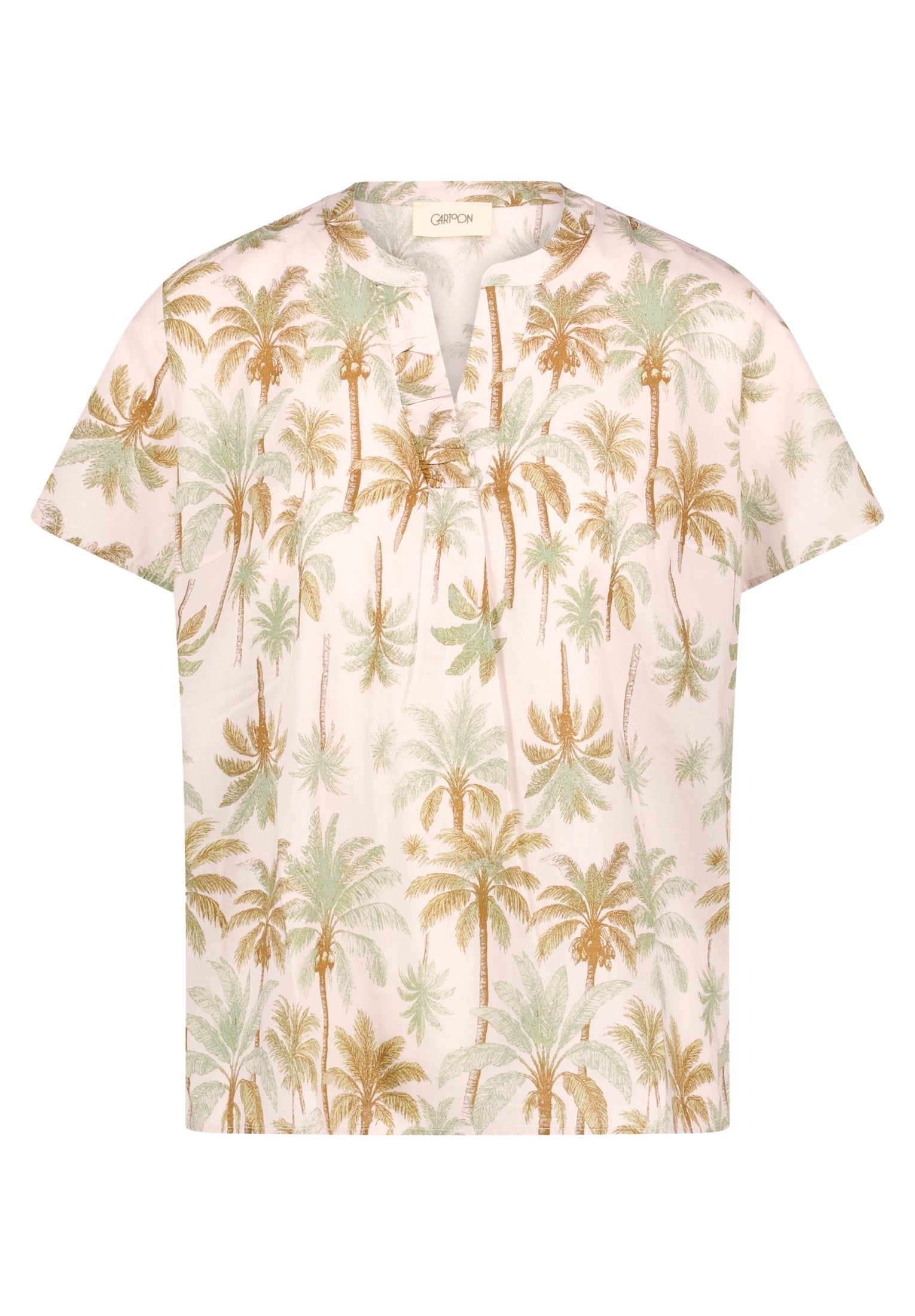 Cartoon Damen Blusen Nature/Green