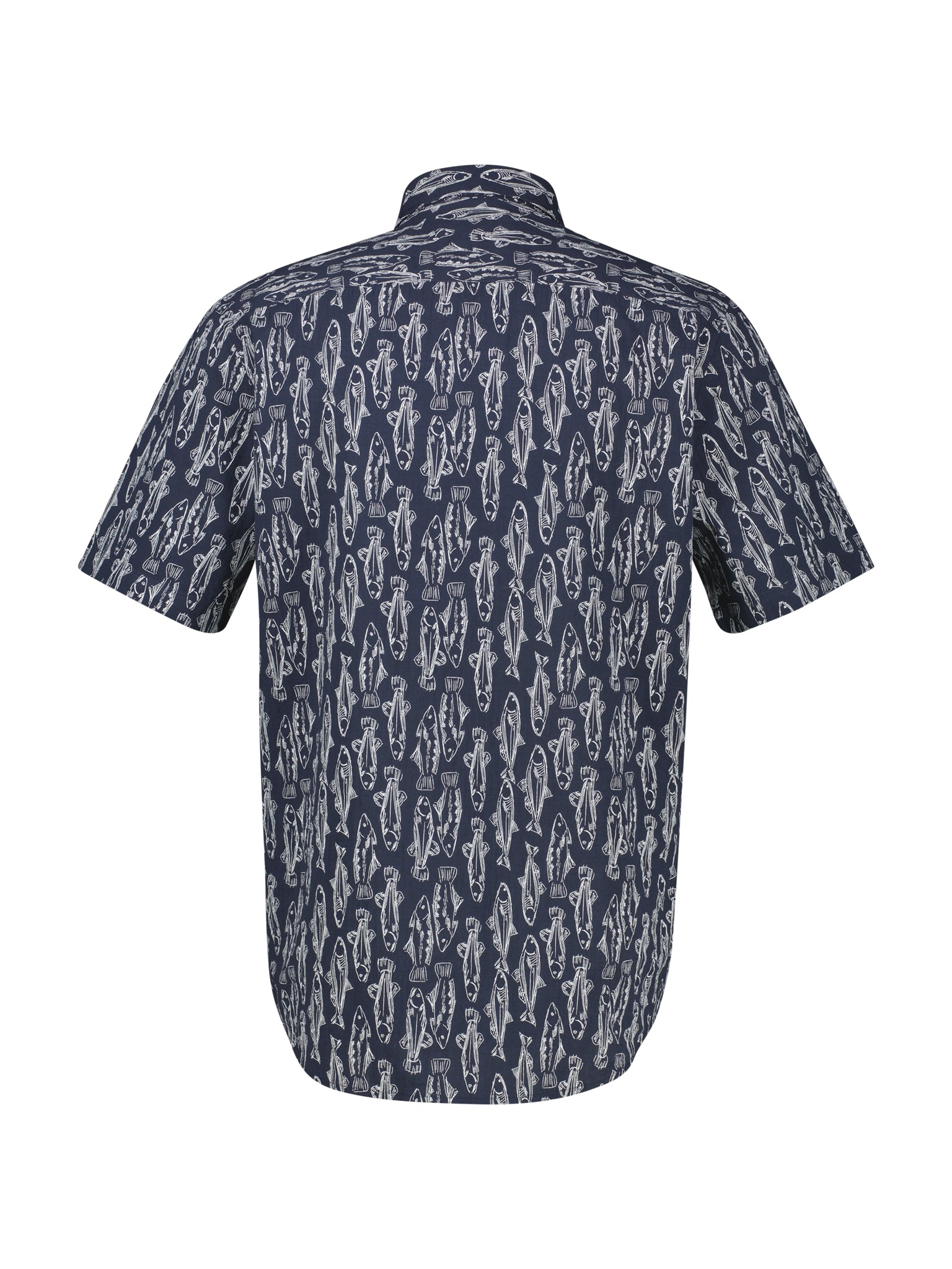 Lerros Herren Hemden kurz Classic Navy