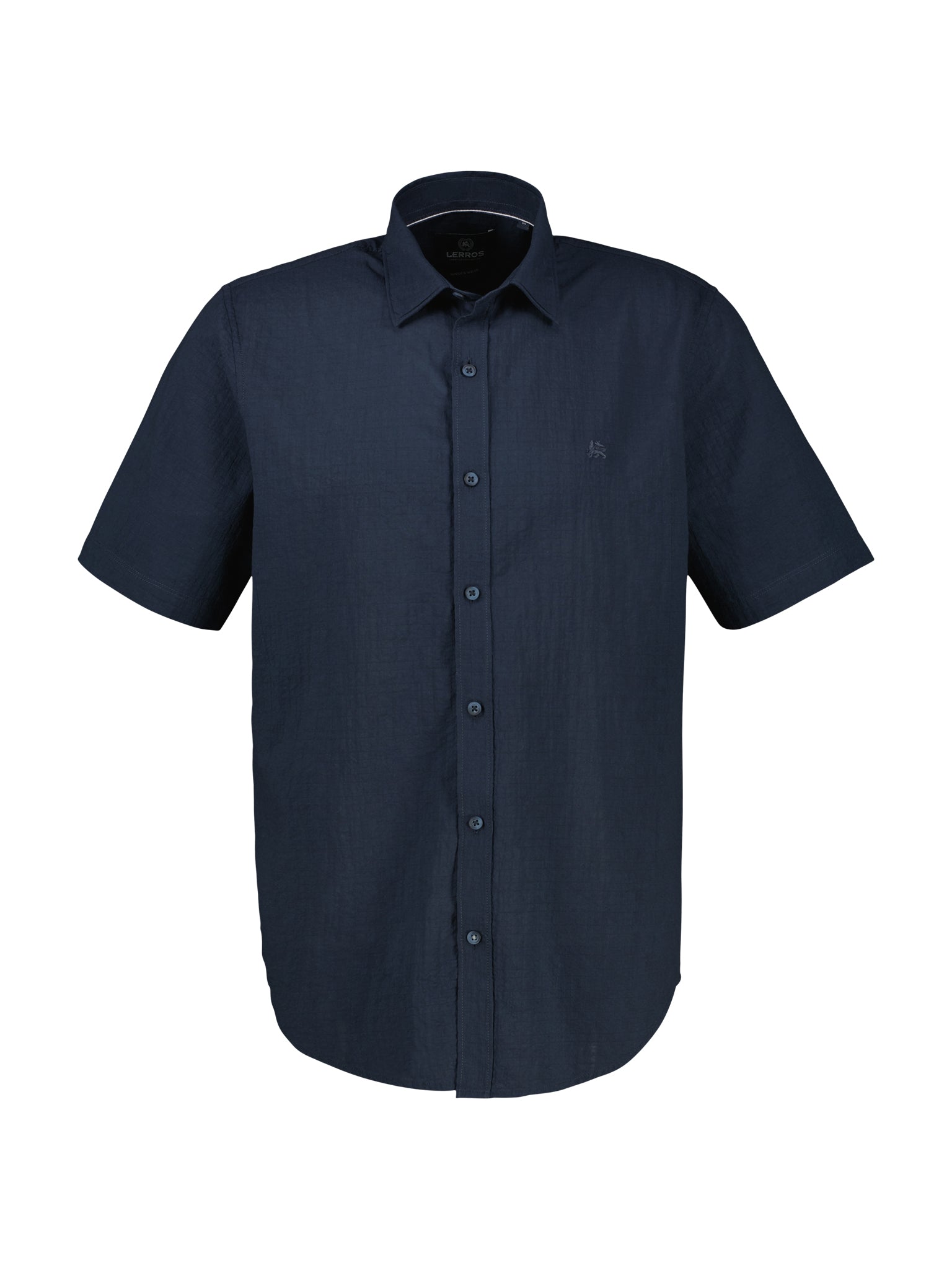 Lerros Herren Hemden kurz Classic Navy