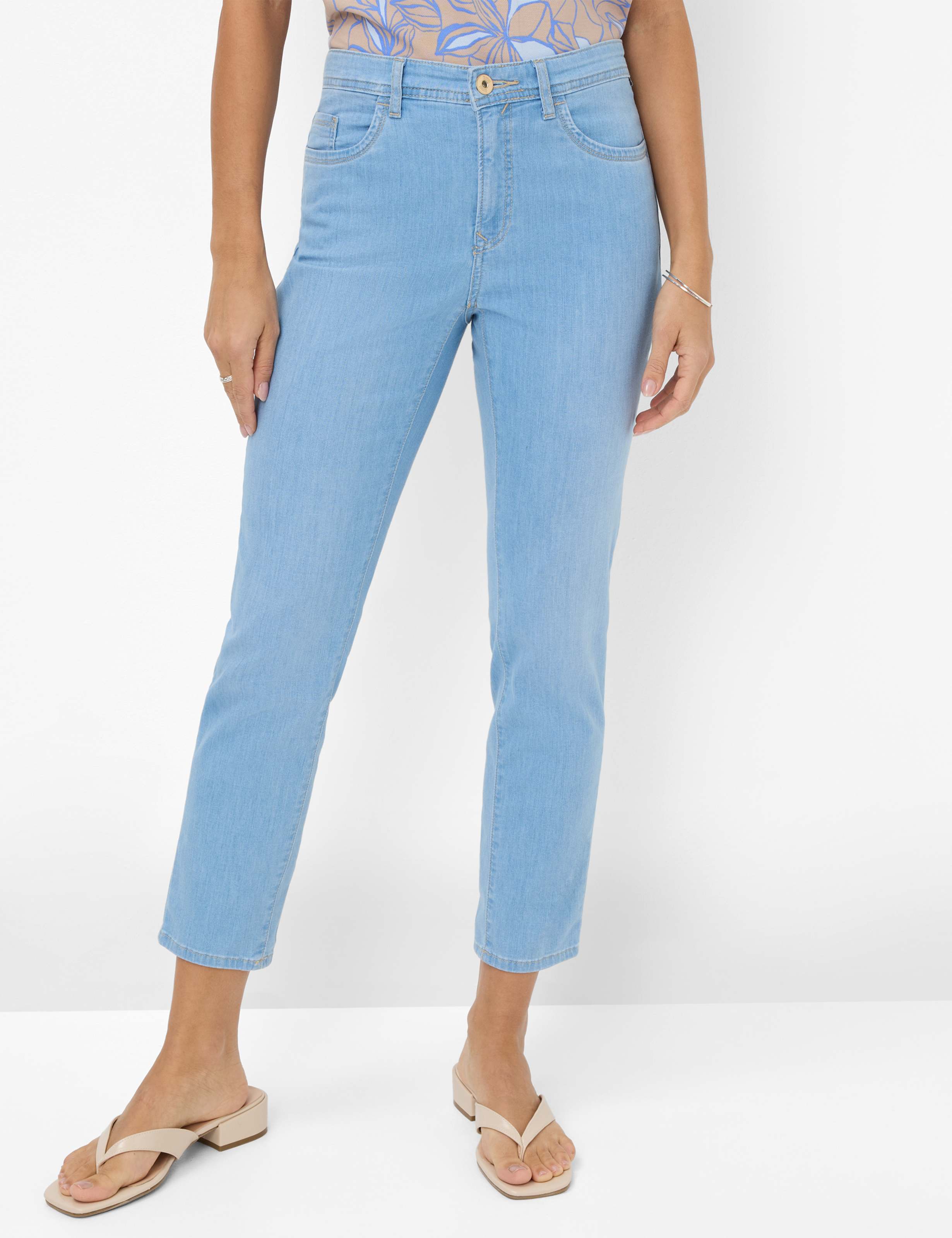 Brax Damen Jeans Used Bleached B