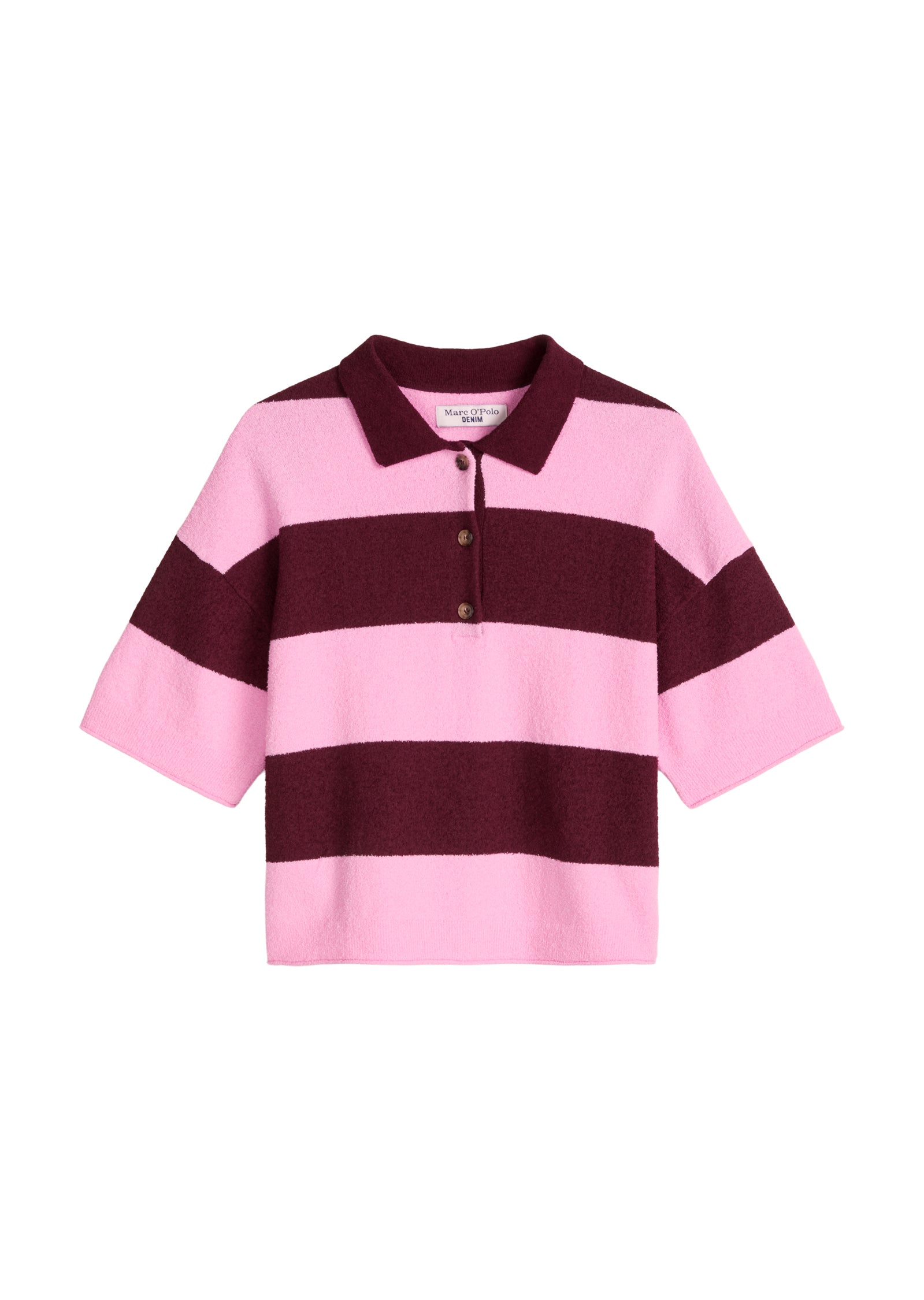 Marc O`Polo denim Damen Pullover Dark Pink_Multi