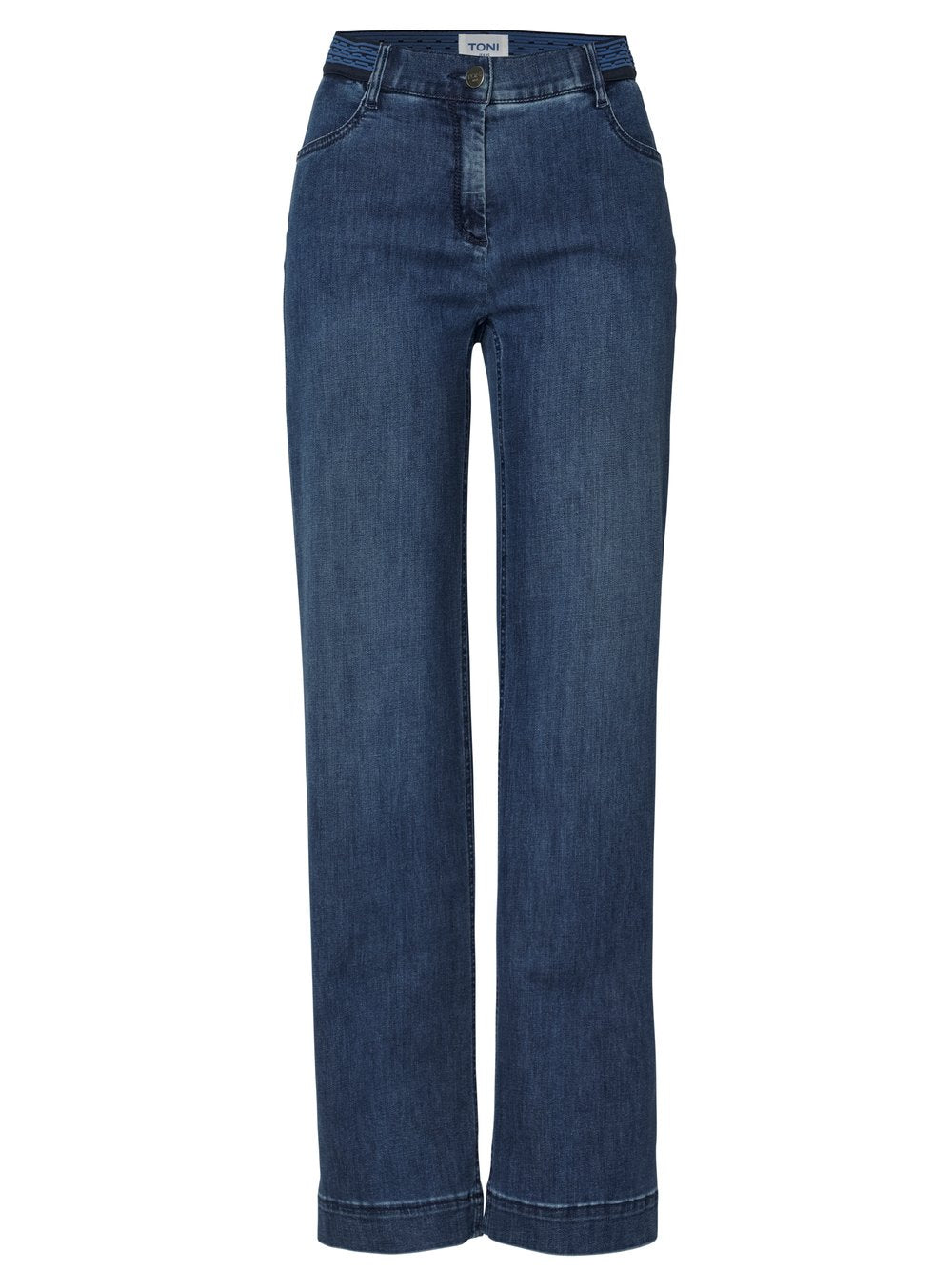 Toni Dress Damen Jeans Mid Blue Used