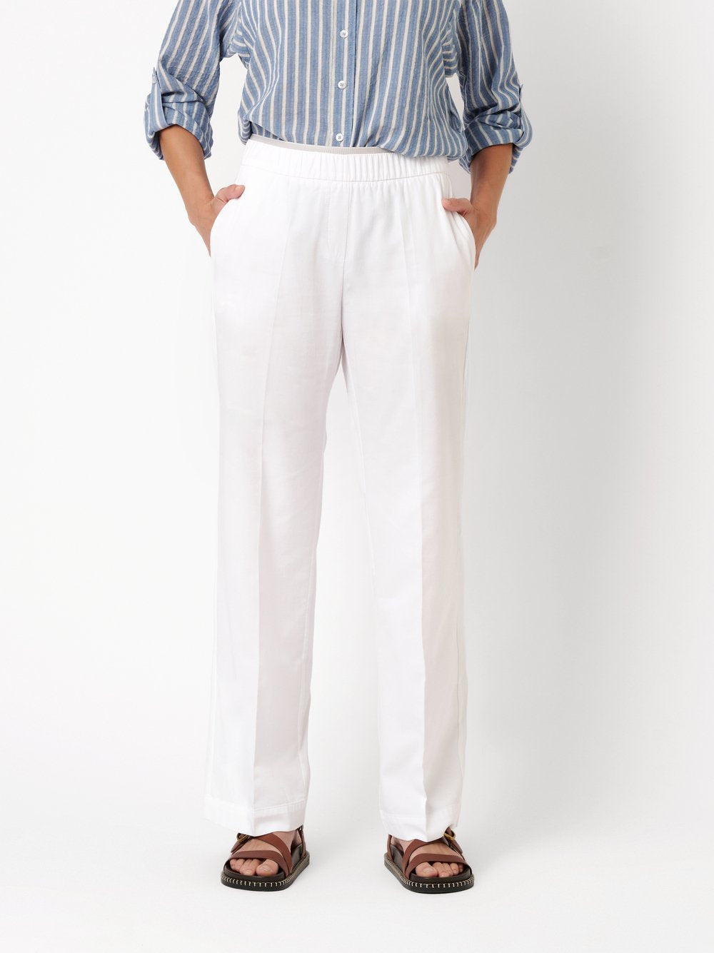 Toni Dress Damen Hosen White