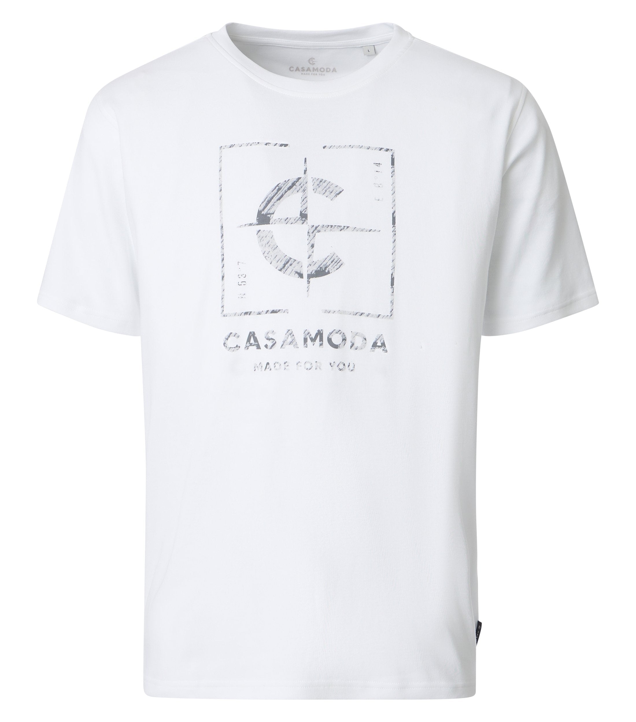 Casa Moda Herren T-Shirts kurz Weiss