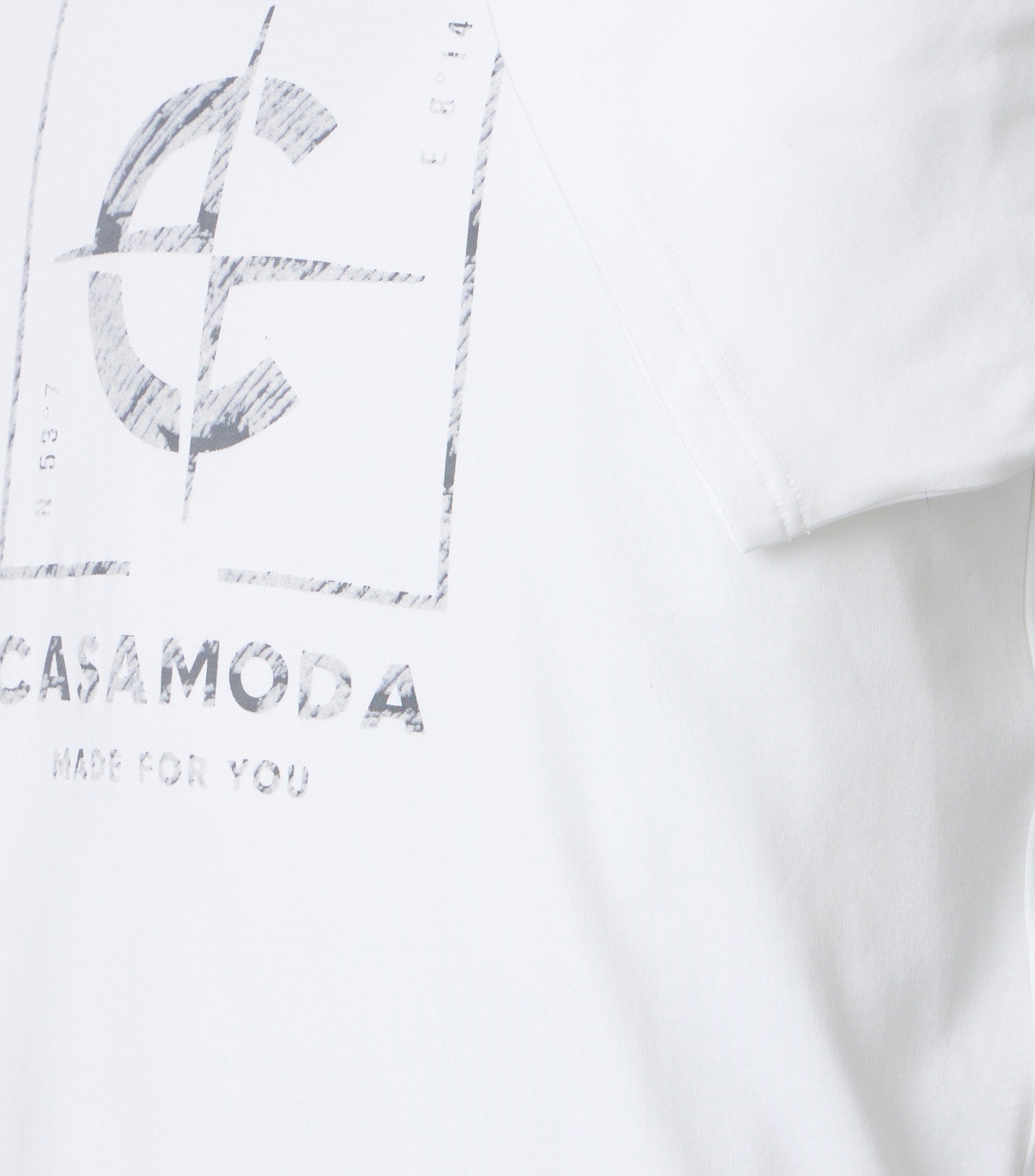 Casa Moda Herren T-Shirts kurz Weiss