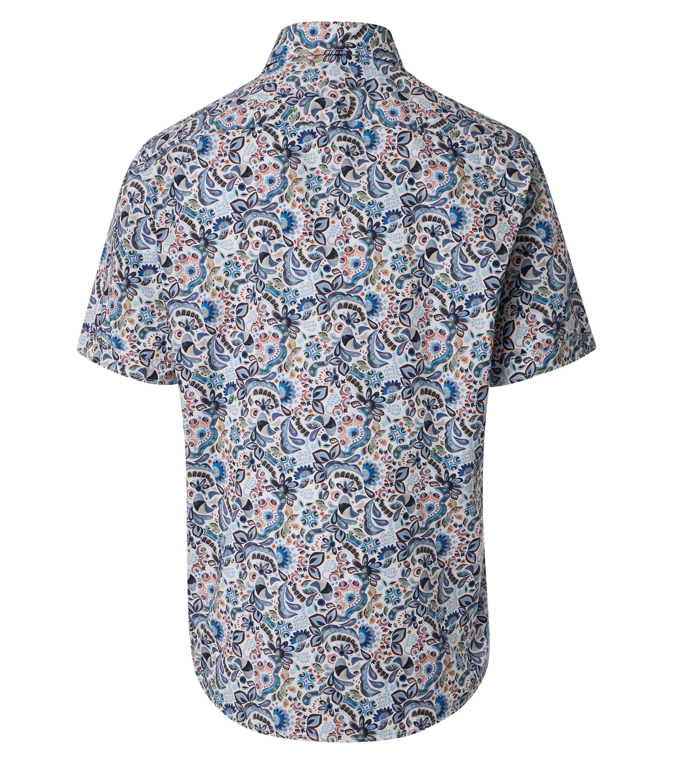 Casa Moda Herren Hemden kurz Blau