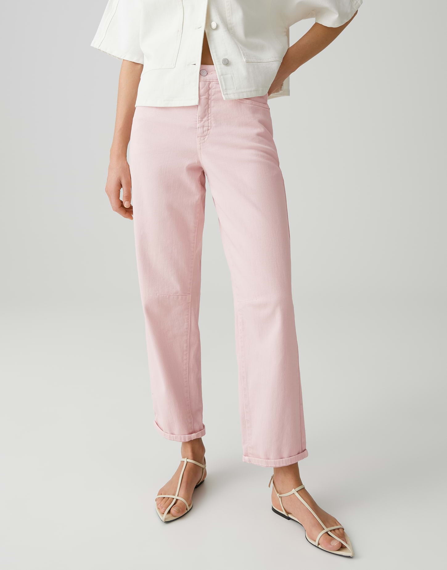 Opus Pants Damen Jeans Rose Tint