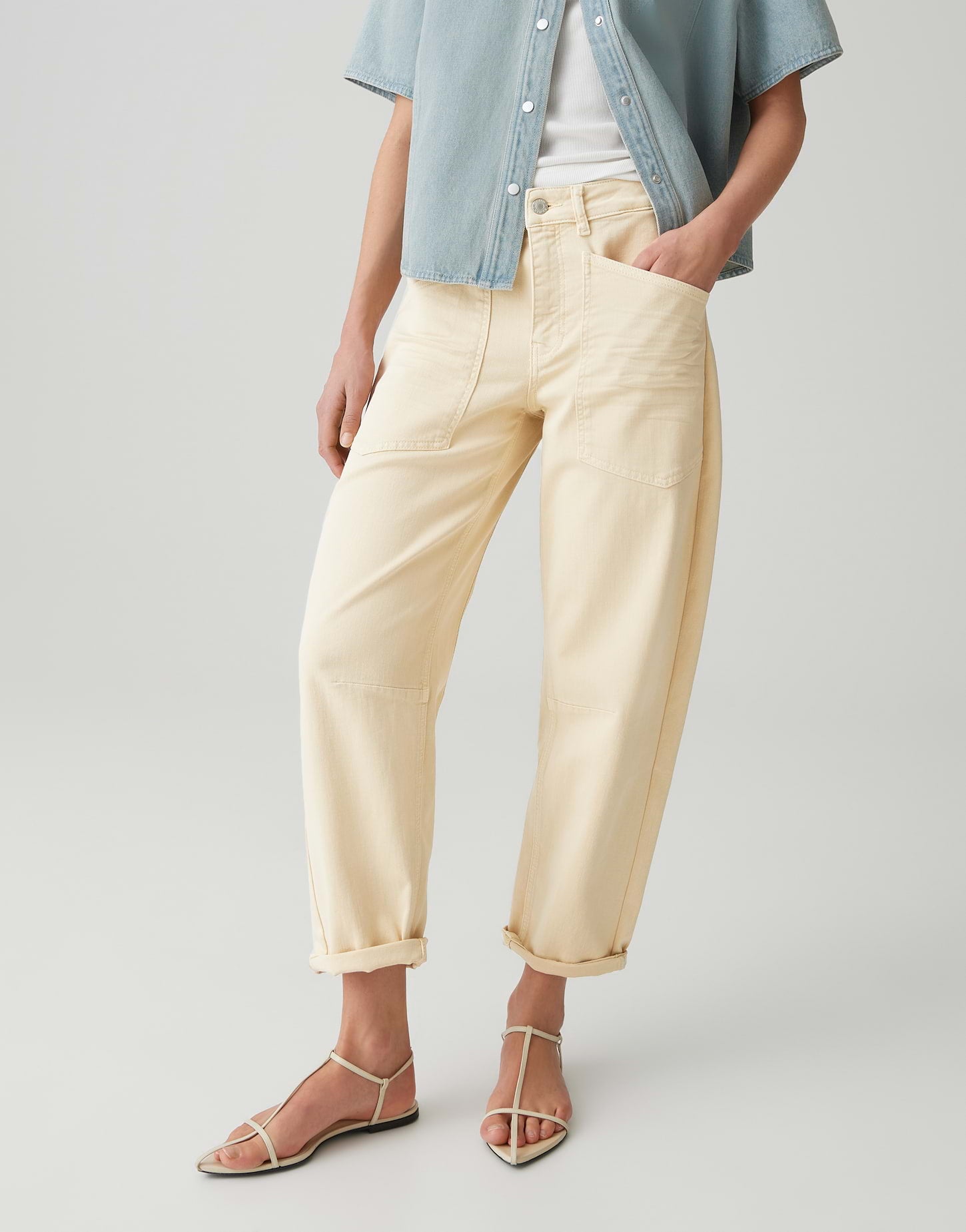 Opus Pants Damen Jeans Honey But